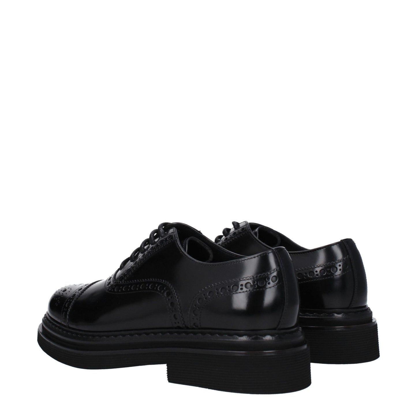 Dolce & Gabbana – Oxfords und Derbys aus schwarzem Leder