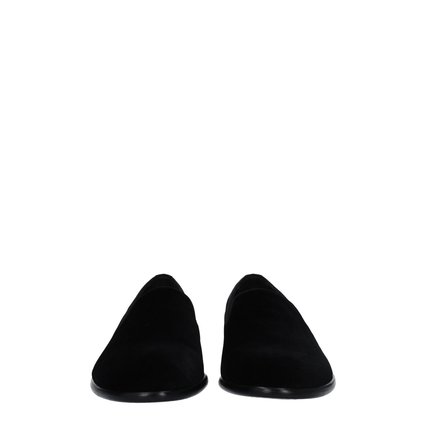Dolce & Gabbana – Slipper aus schwarzem Samt