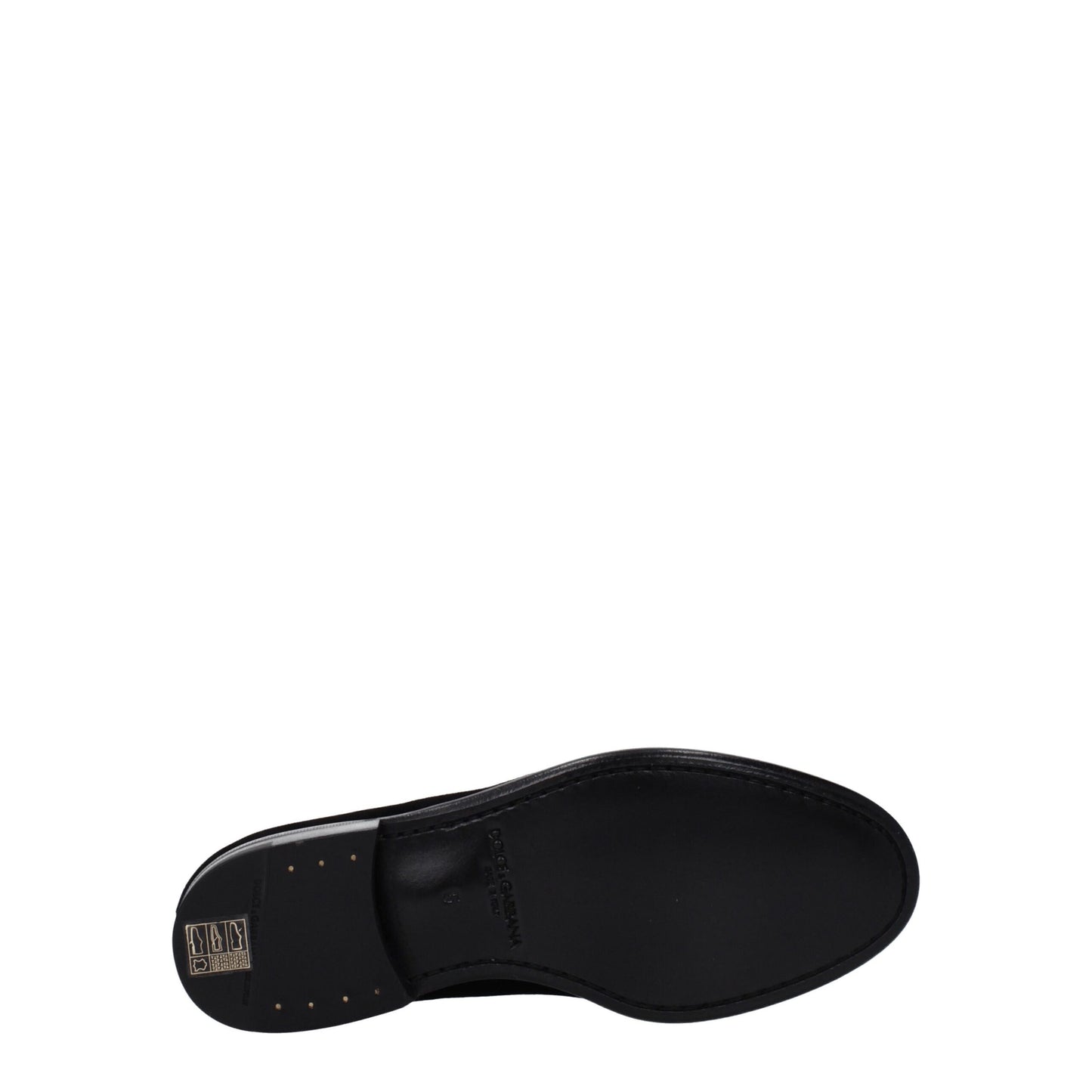 Dolce & Gabbana – Slipper aus schwarzem Samt