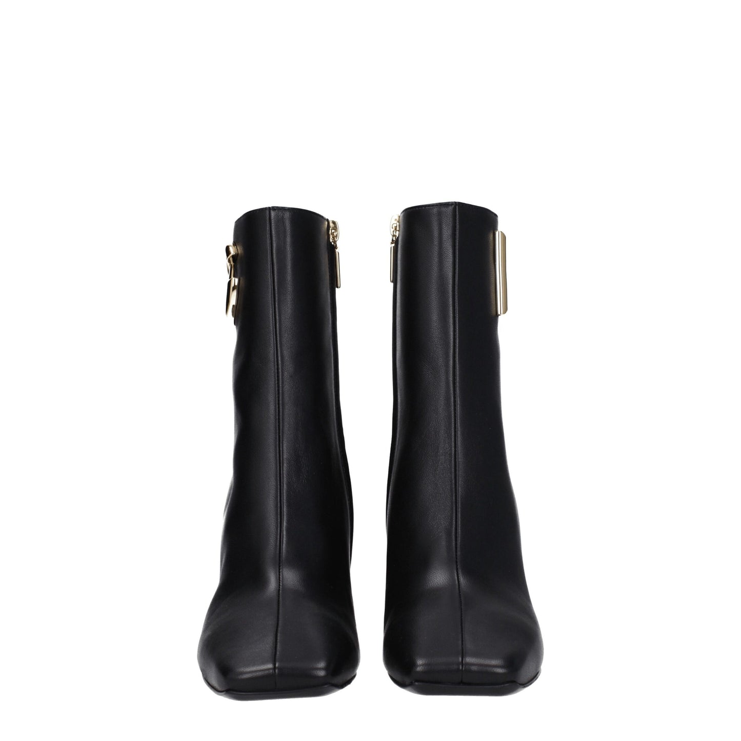 Dolce & Gabbana Schwarze Lederstiefeletten