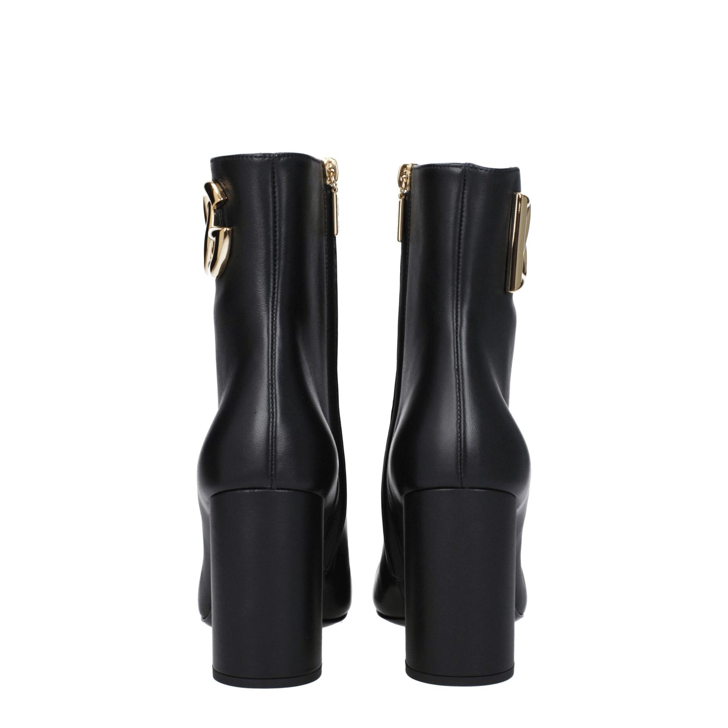 Dolce & Gabbana Schwarze Lederstiefeletten