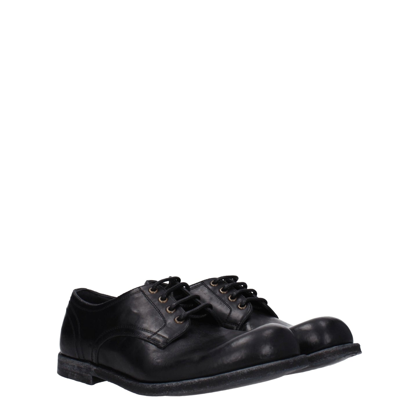 Dolce & Gabbana – Oxfords und Derbys aus schwarzem Leder