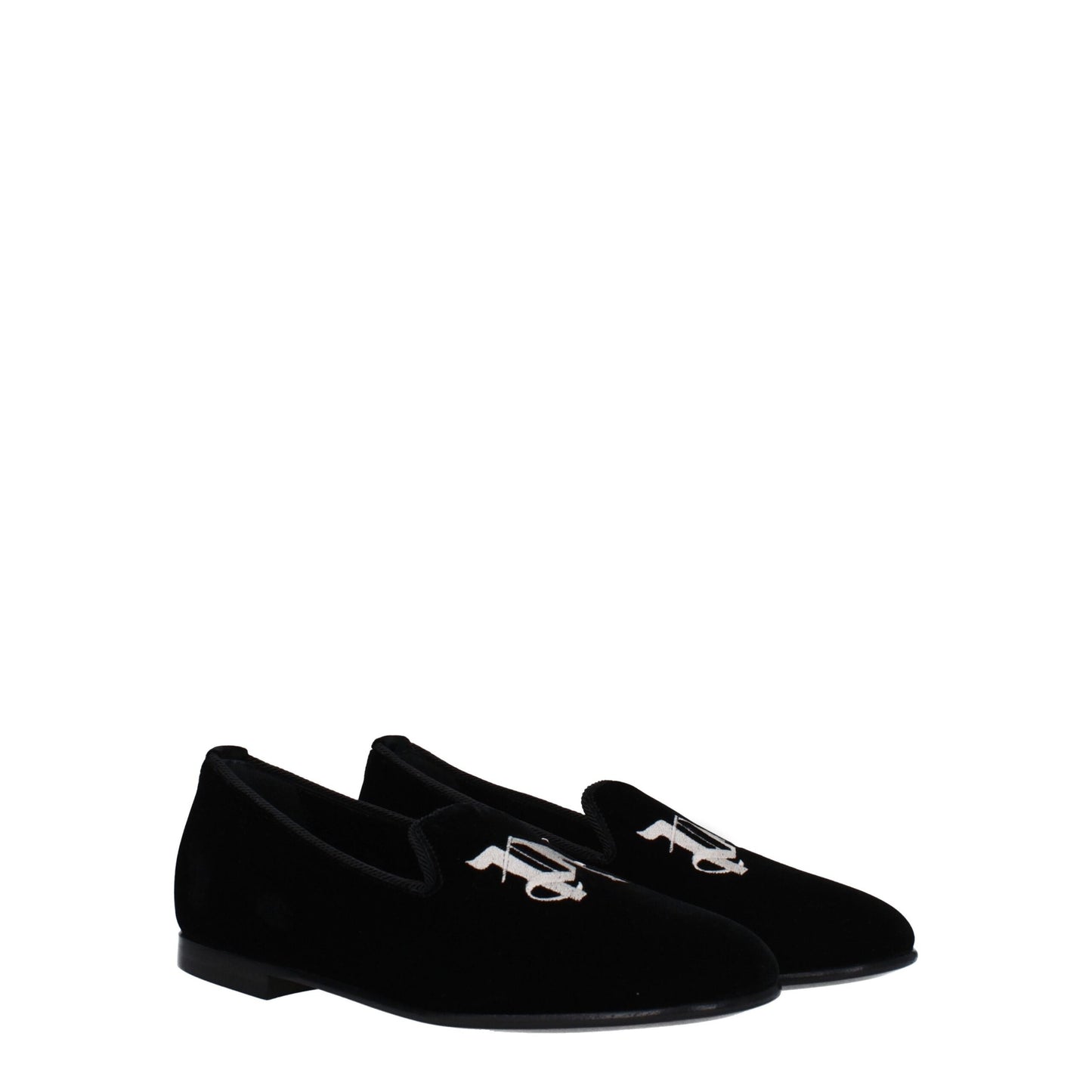 Palm Angels – Slipper aus schwarzem Samt
