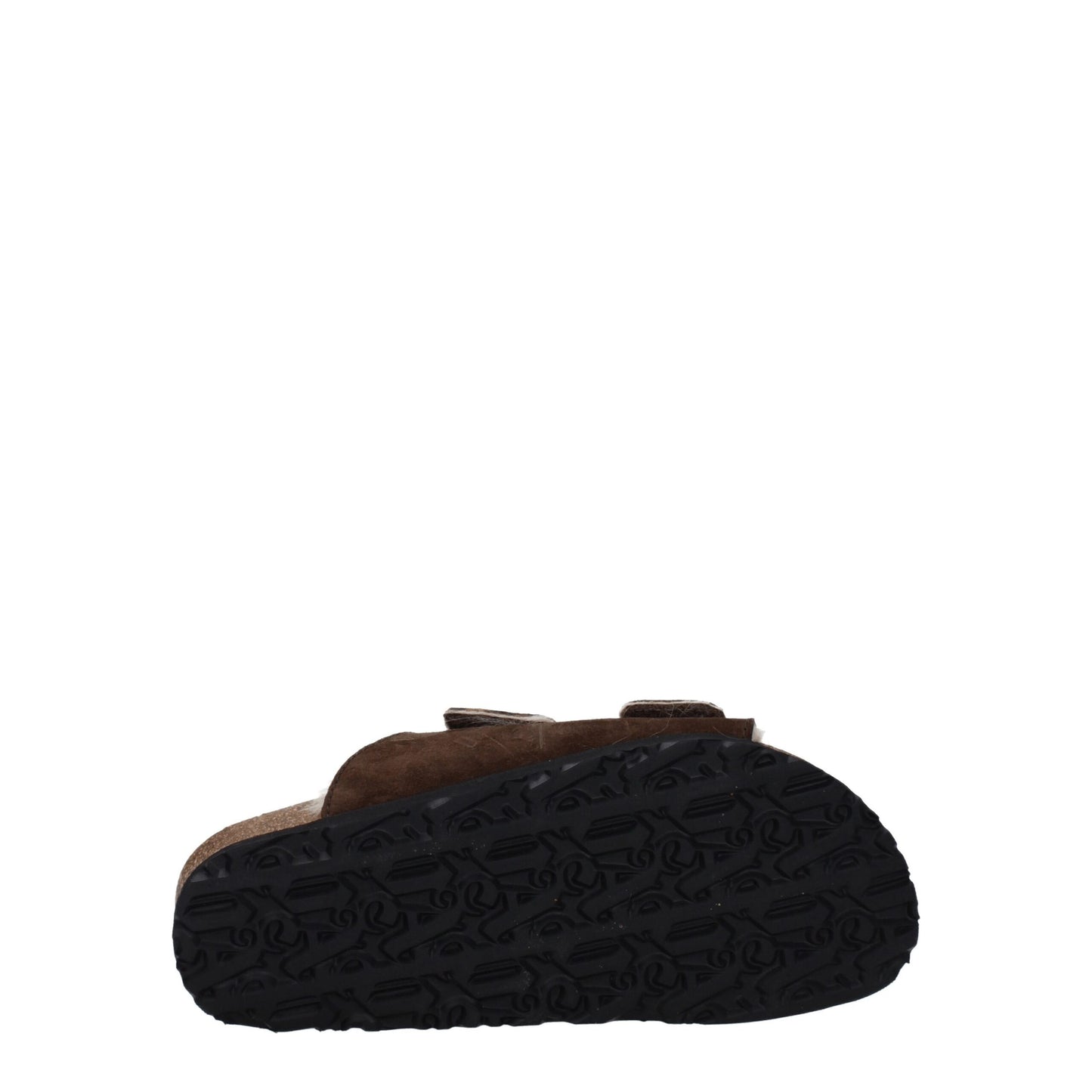 Palm Angels – Braune Leder-Slipper-Sandalen