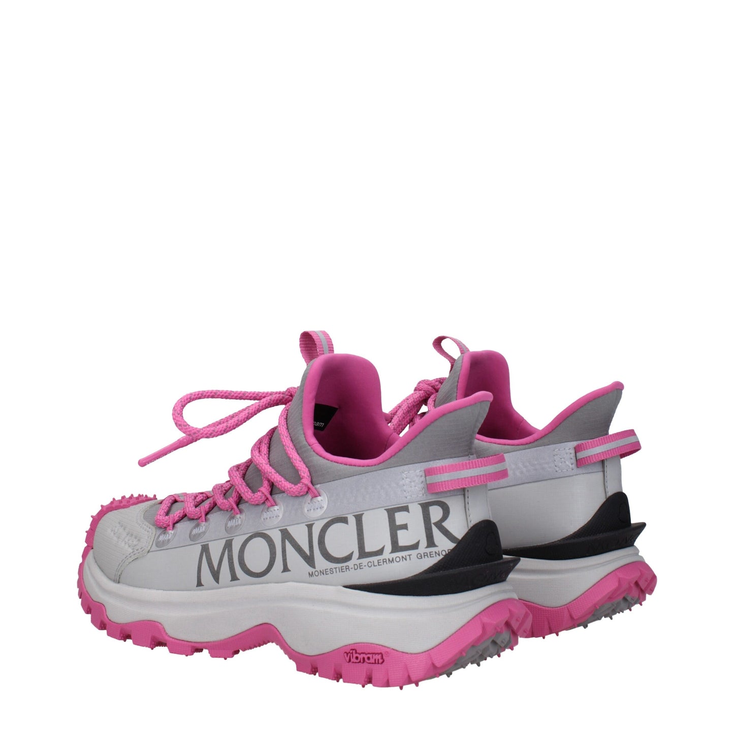Sportliche Turnschuhe aus grauem Stoff von Moncler