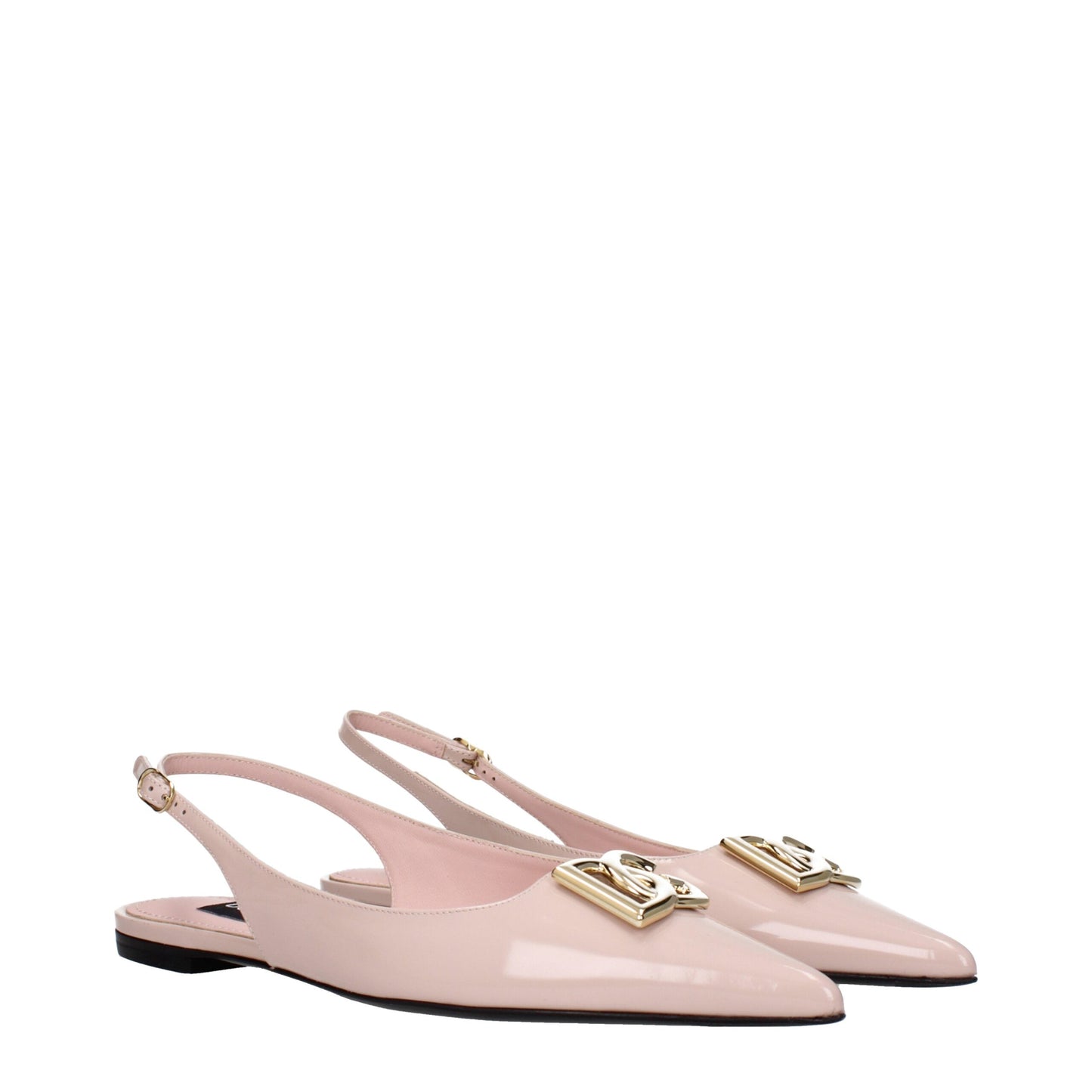 Dolce & Gabbana Rosa Lederballerinas