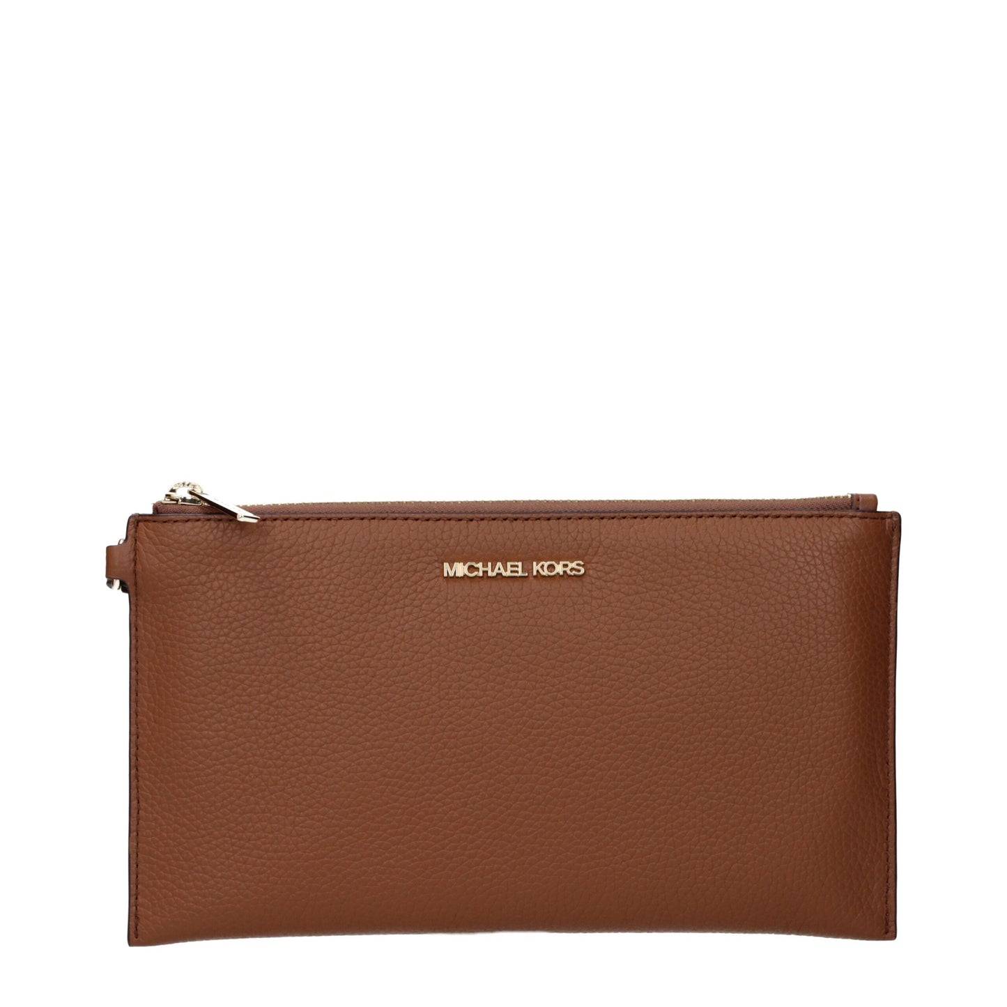 Michael Kors – Clutch aus braunem Leder