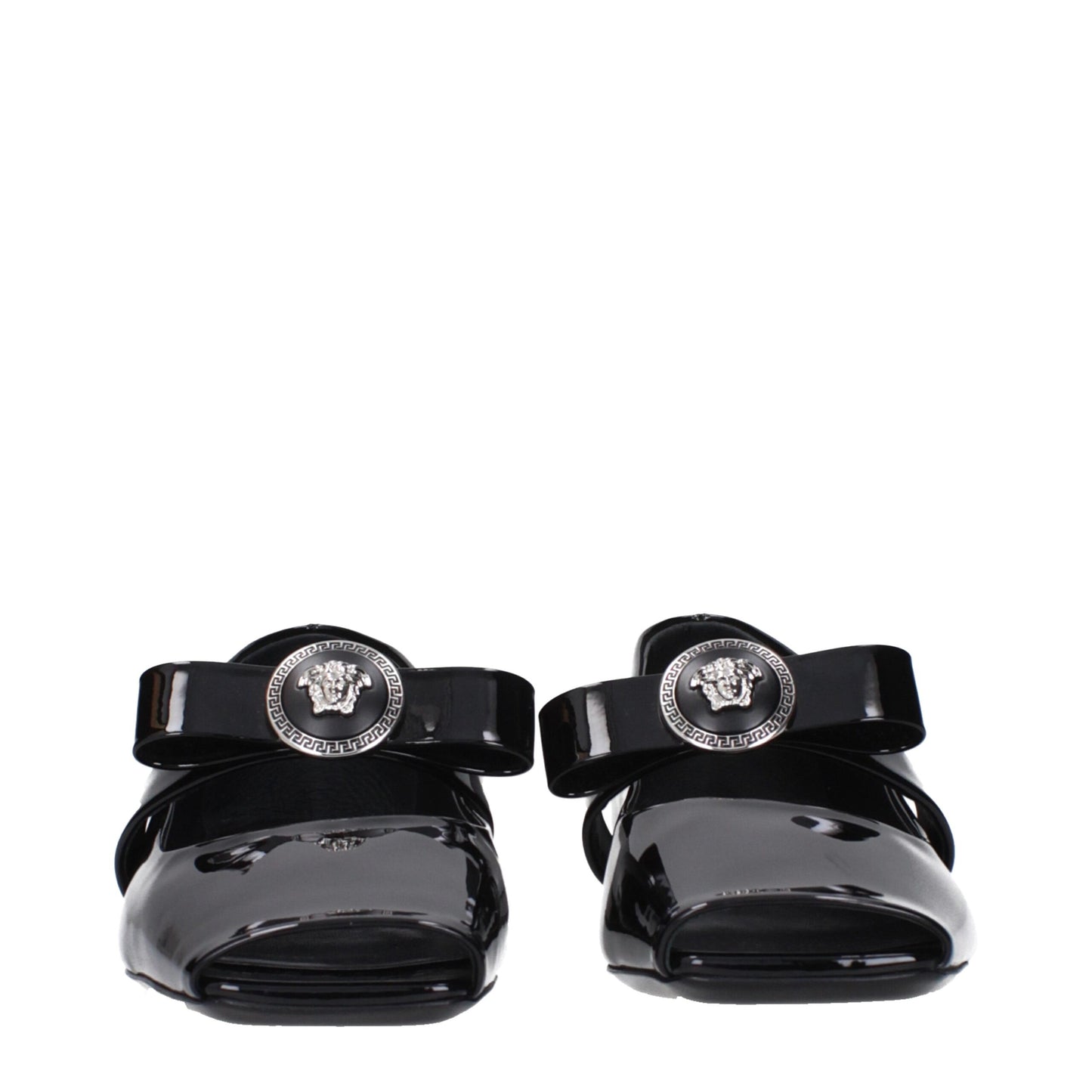 Versace – Schwarze Ballerinas aus Leder