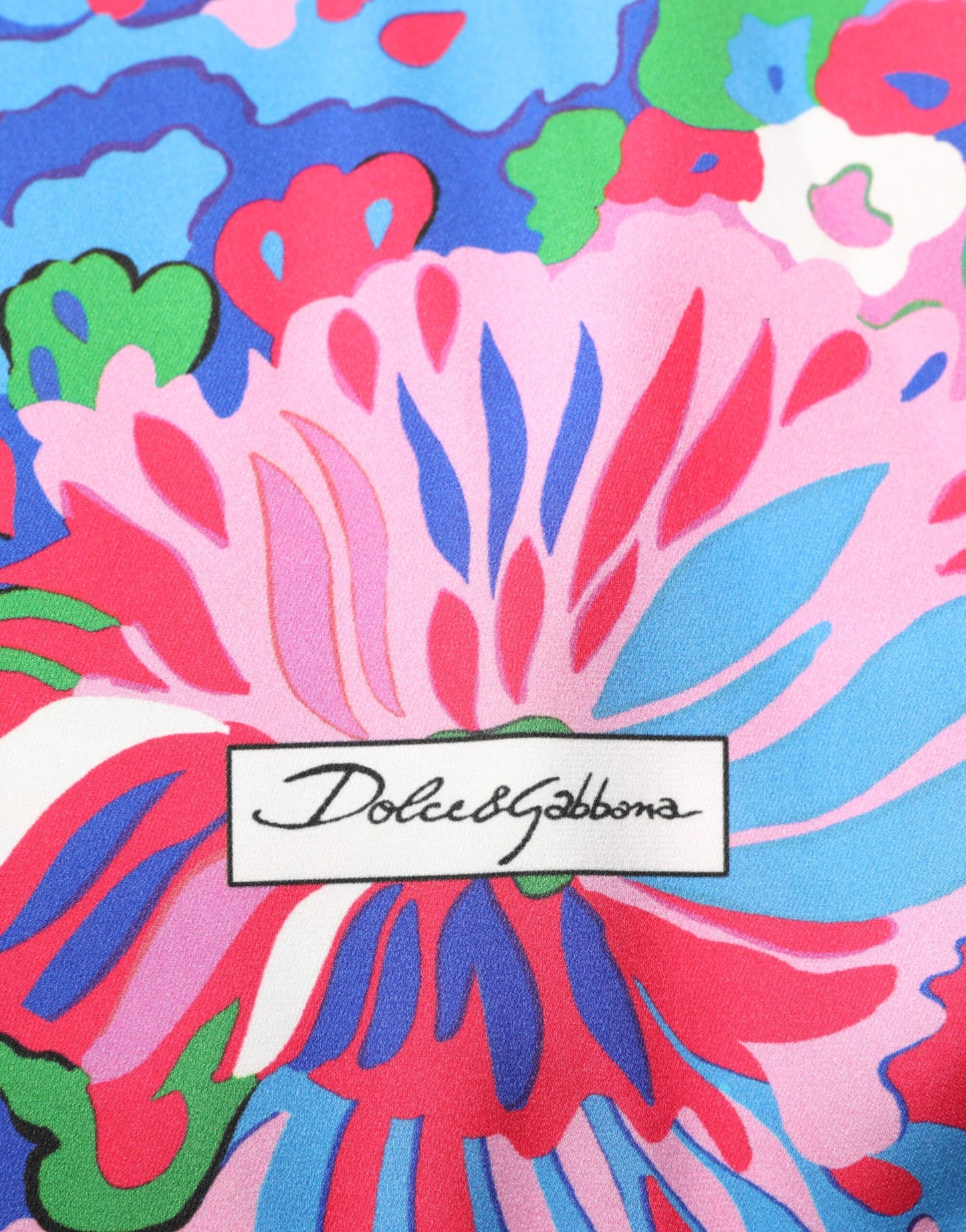 Dolce & Gabbana – Tunika-Bluse mit mehrfarbigem Blumenmuster