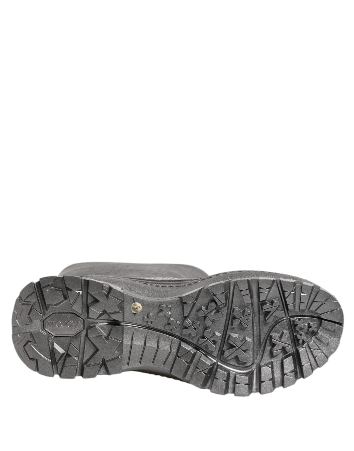 Dolce & Gabbana Metallic Silber Pull On Regenstiefel Schuhe