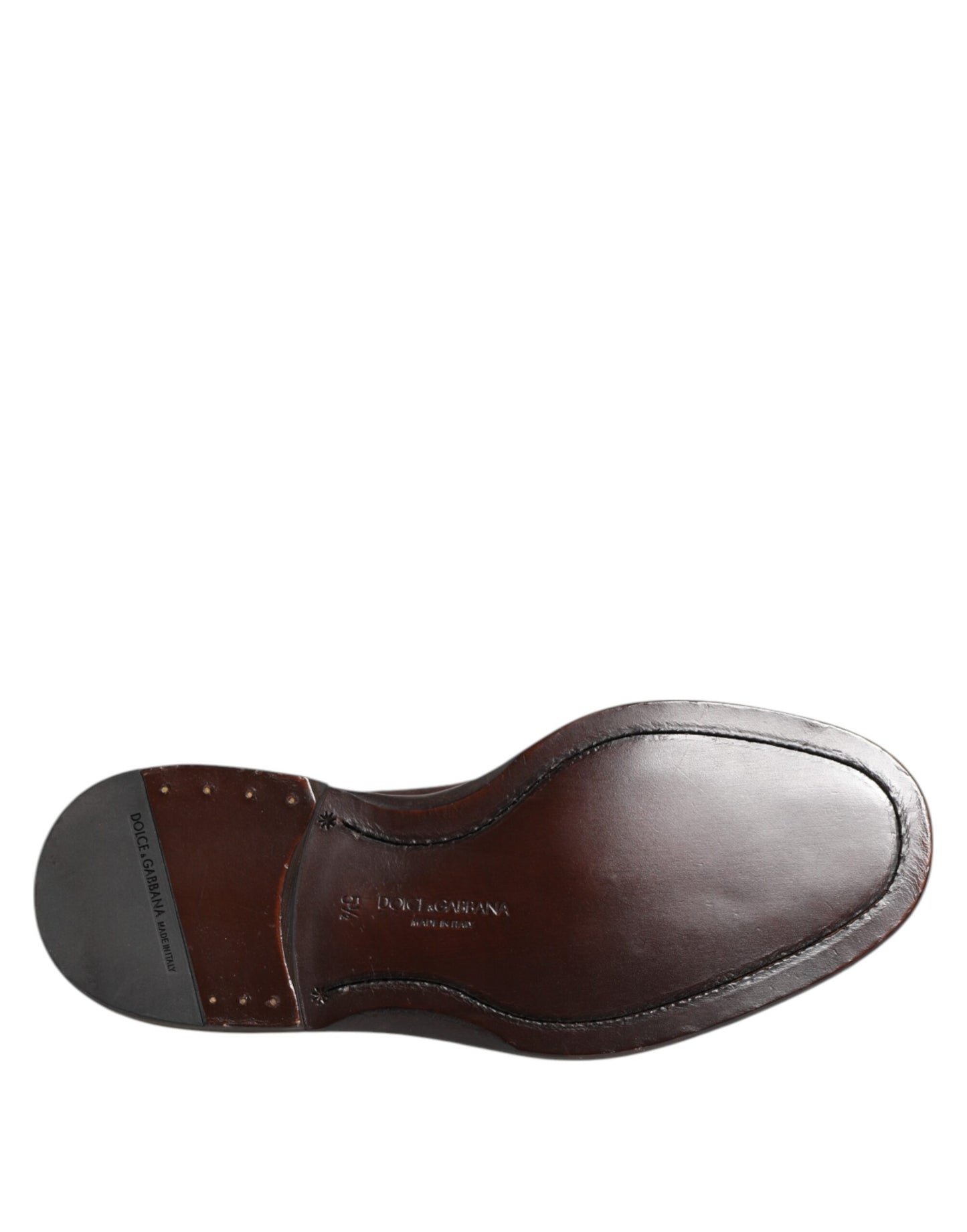 Dolce & Gabbana – Oxford-Schuhe mit Schnürung aus braunem Samt