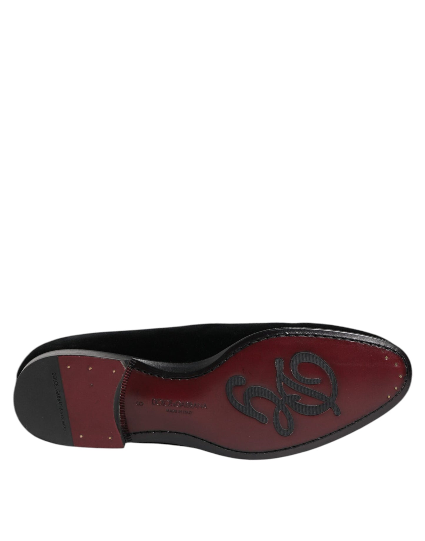 Dolce & Gabbana – Schwarze Loafer aus Samt für formelle Herren