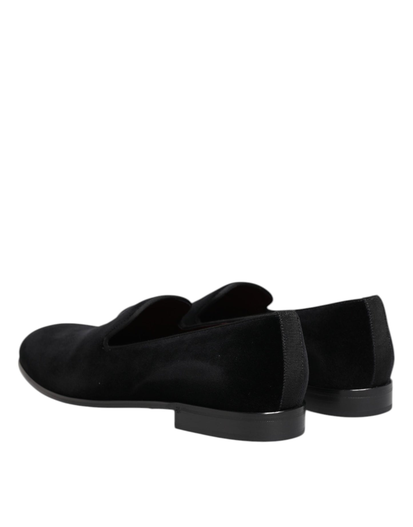 Dolce & Gabbana – Slipper aus schwarzem Samt für Herren