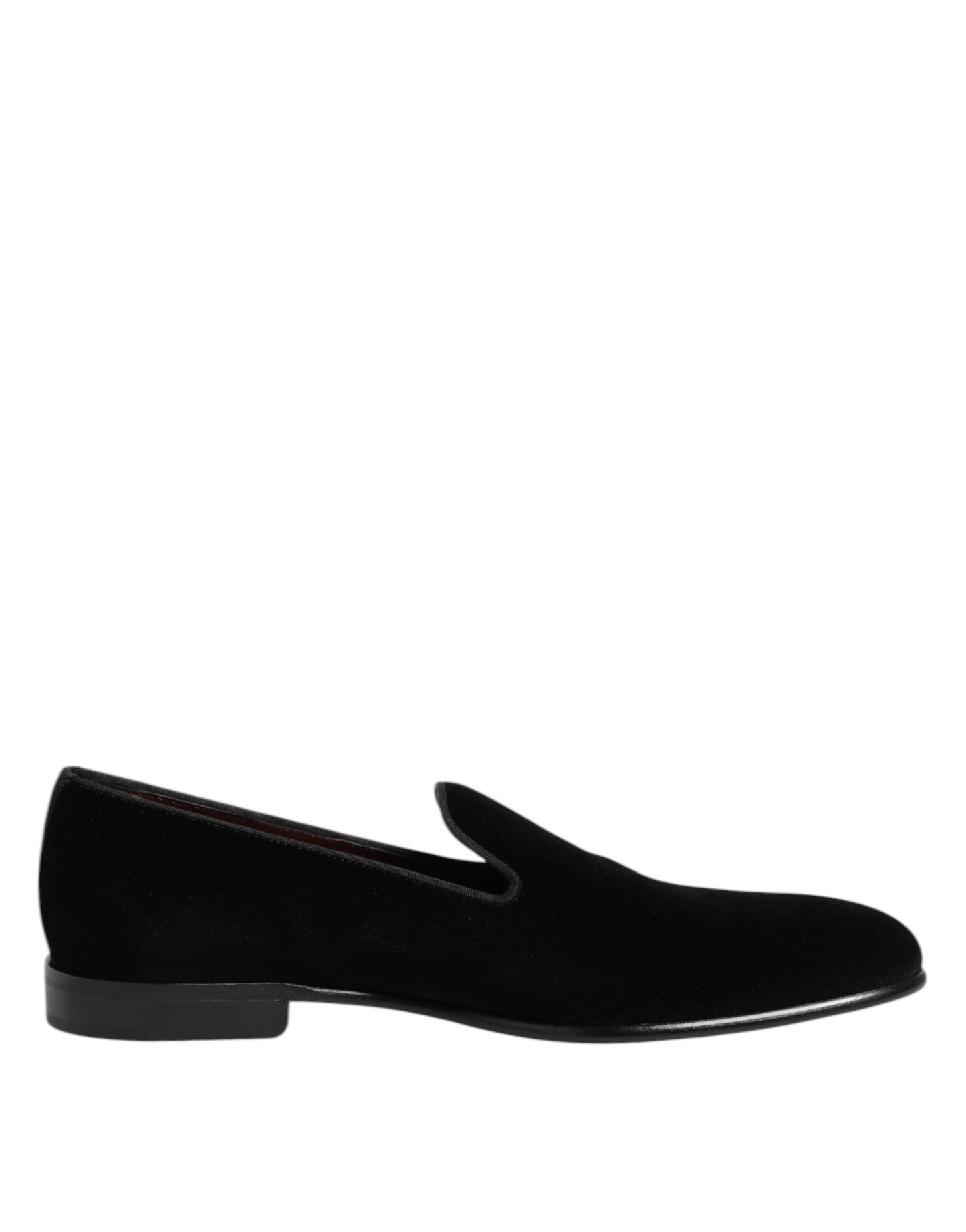 Dolce & Gabbana – Slipper aus schwarzem Samt für Herren