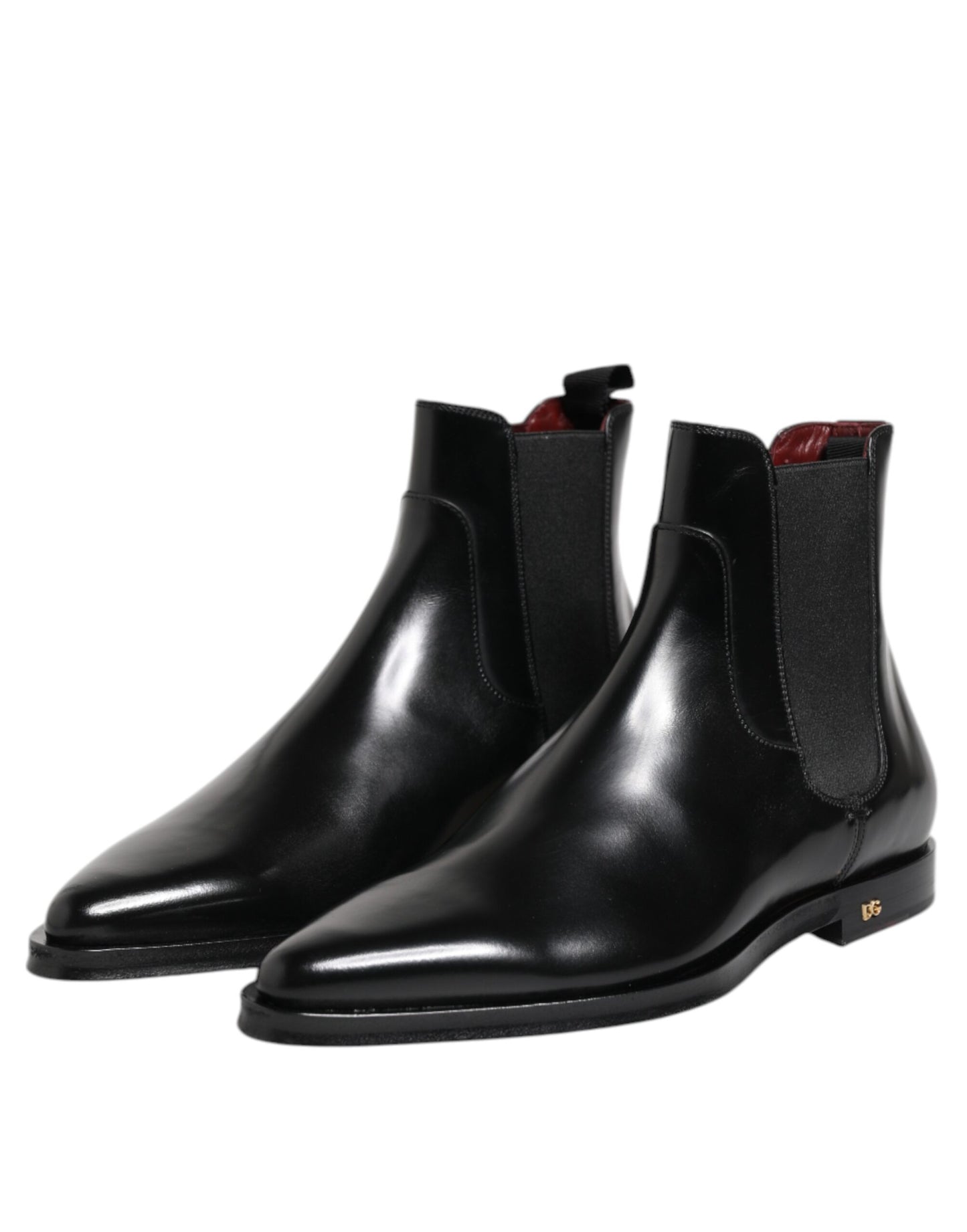 Dolce & Gabbana – MILLENIALS – Wadenhohe Stiefel aus schwarzem Leder