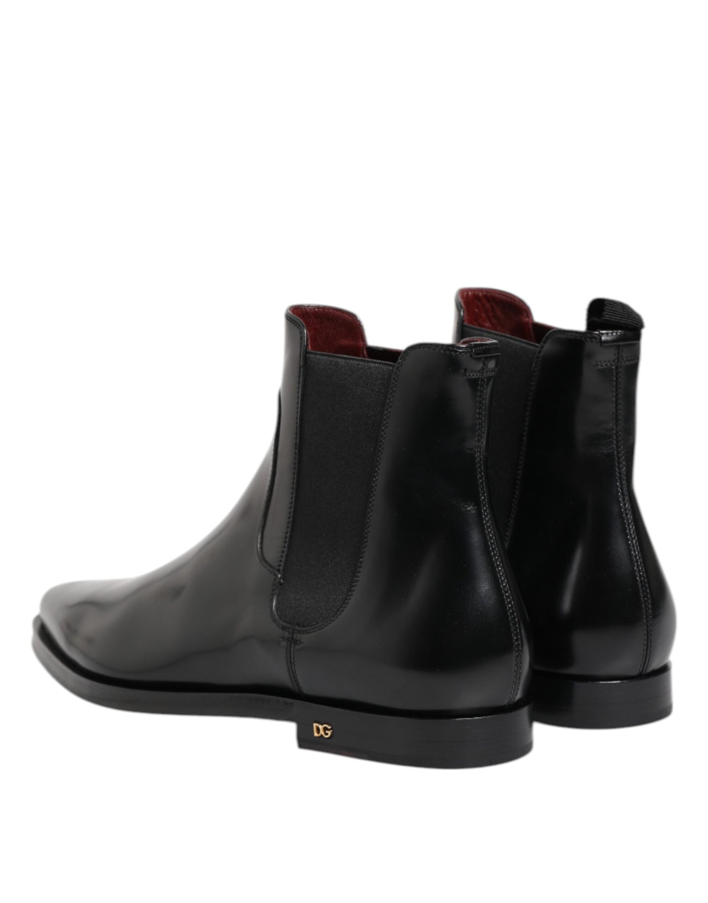Dolce & Gabbana – MILLENIALS – Wadenhohe Stiefel aus schwarzem Leder