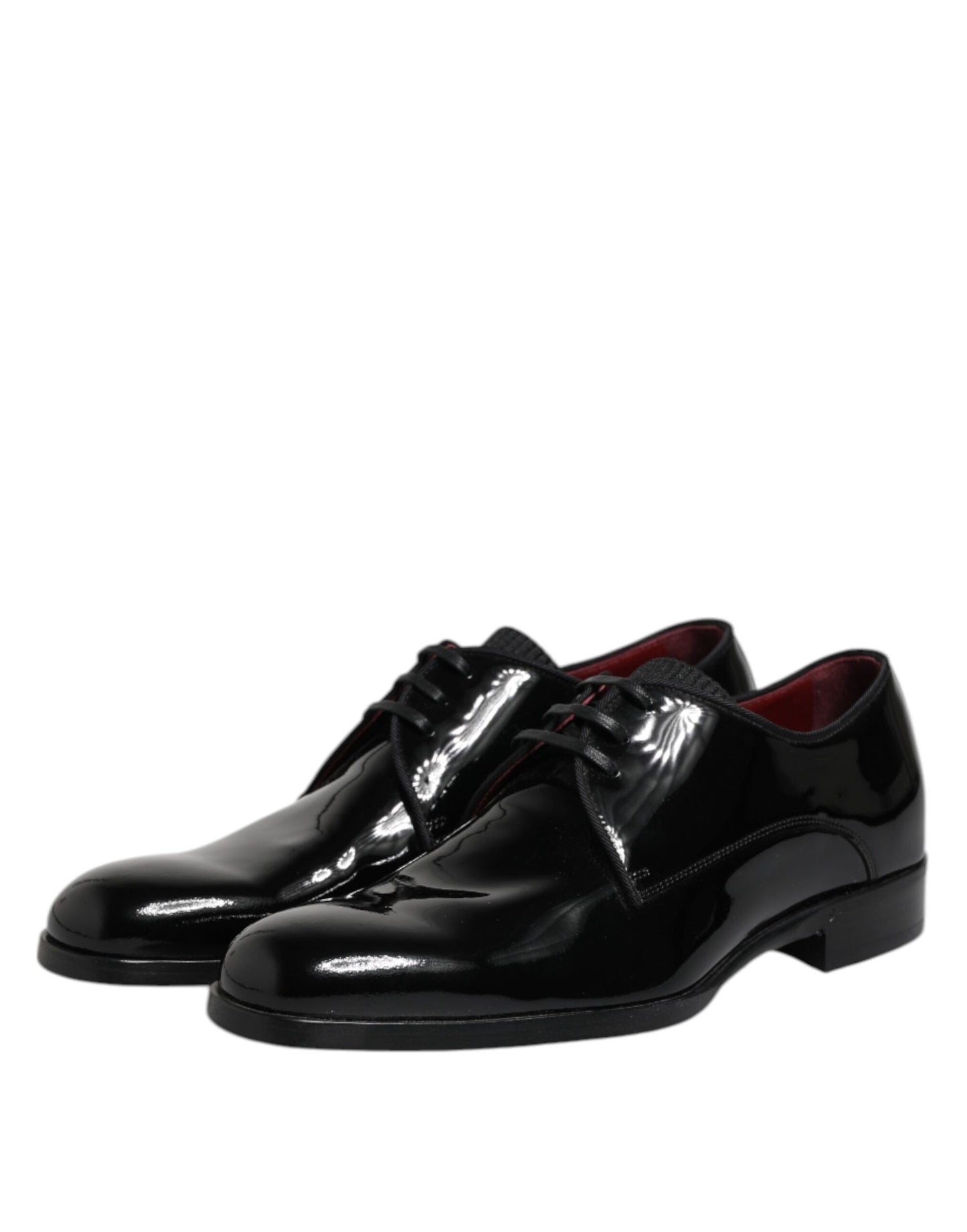 Dolce & Gabbana – Derby-Schuhe aus schwarzem Leder für Herren
