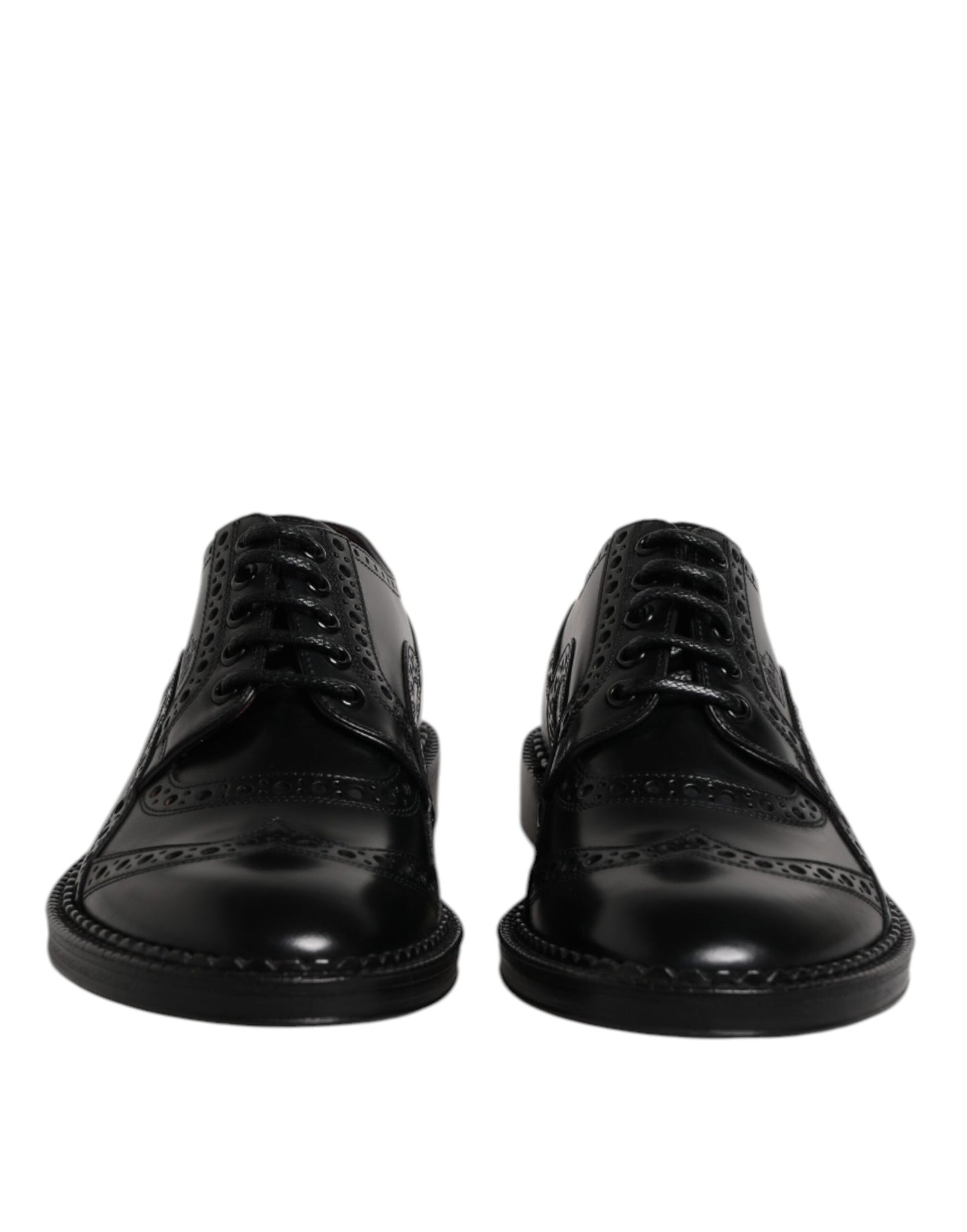 Dolce & Gabbana – Derby-Schuhe aus schwarzem Leder für Herren