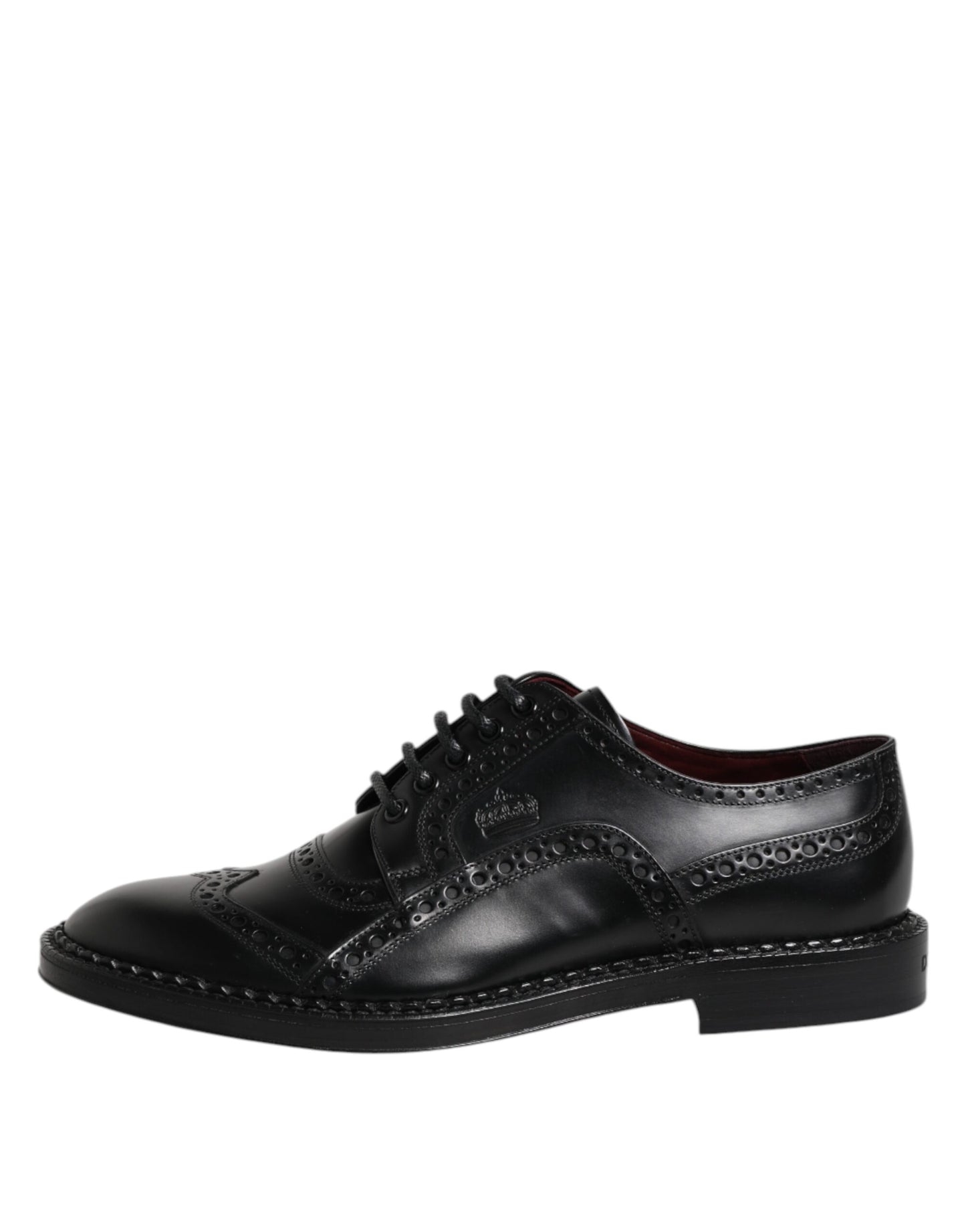 Dolce & Gabbana – Derby-Schuhe aus schwarzem Leder für Herren