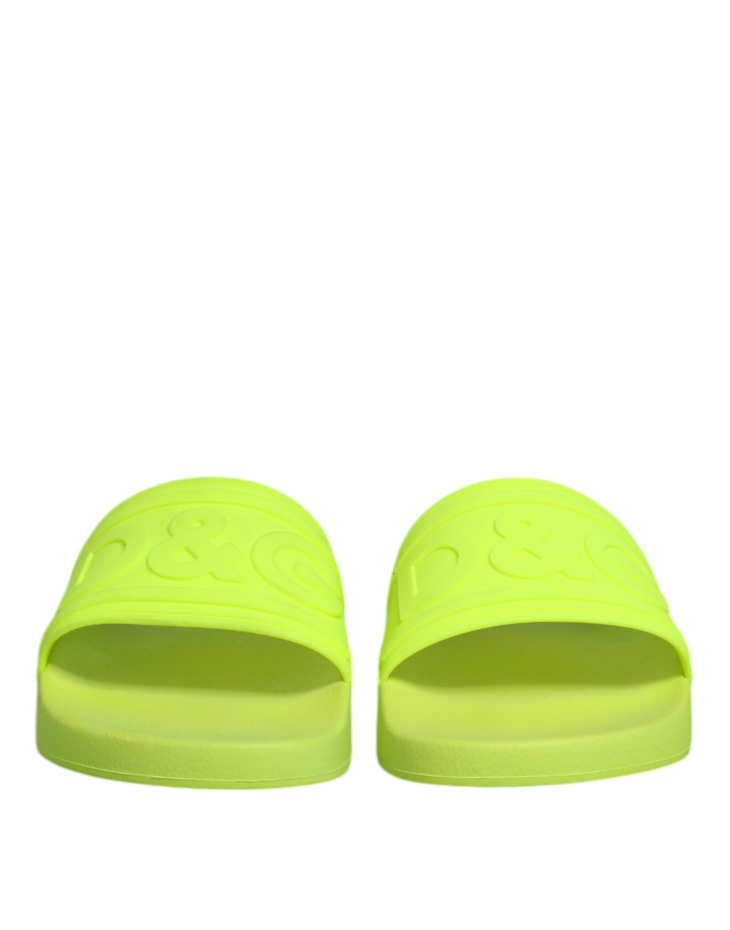 Dolce & Gabbana Grüne Gummi-Sandalen, Strandschuhe