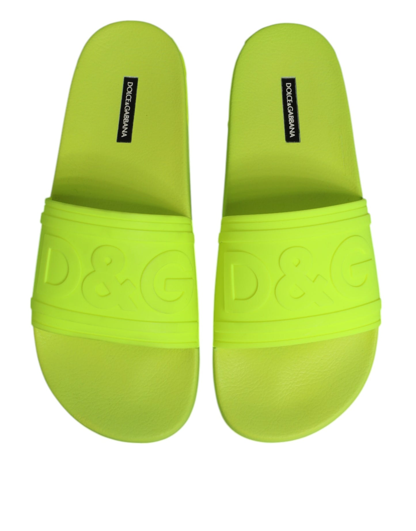 Dolce & Gabbana Grüne Gummi-Sandalen, Strandschuhe