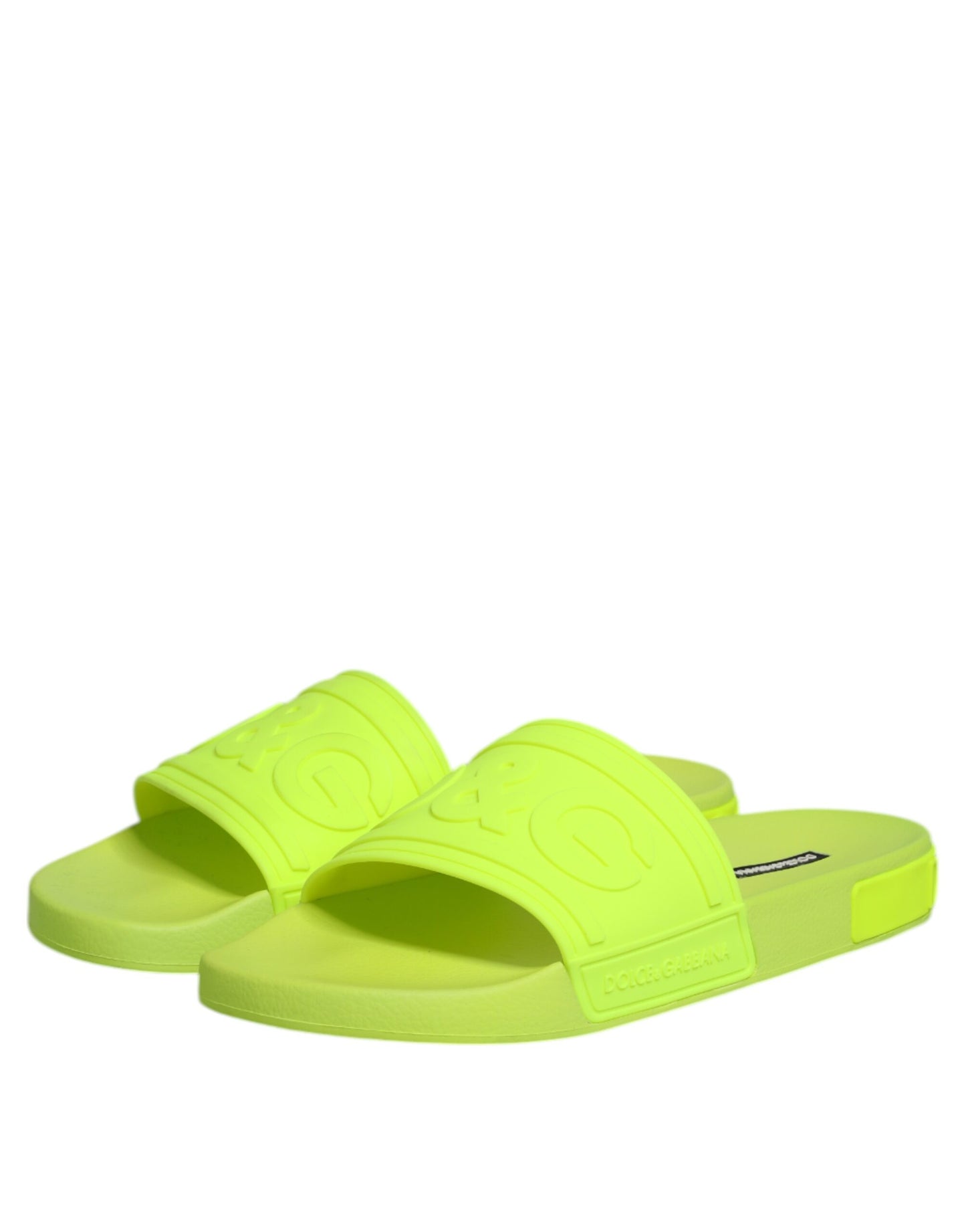 Dolce & Gabbana Grüne Gummi-Sandalen, Strandschuhe