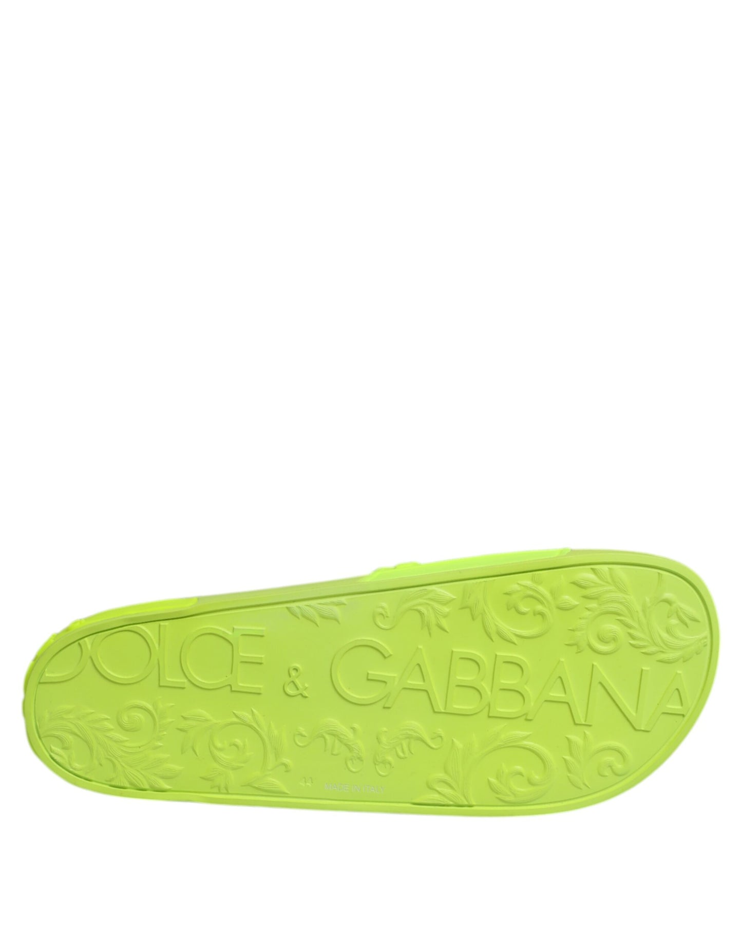 Dolce & Gabbana Grüne Gummi-Sandalen, Strandschuhe