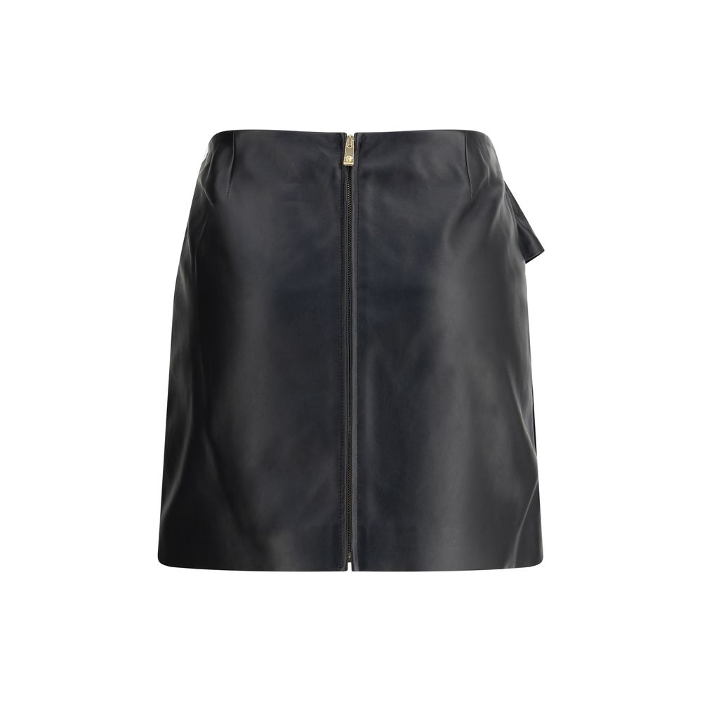 Versace Minirock aus Lammleder