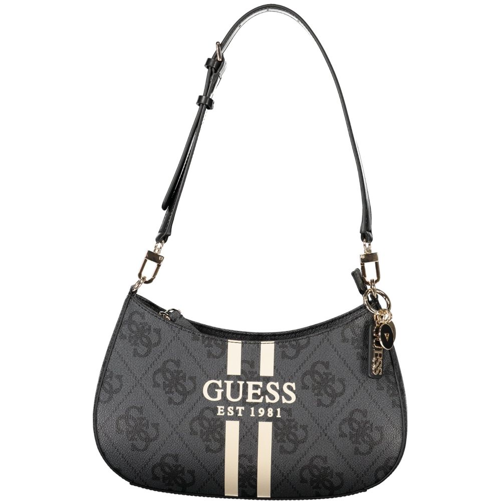 Guess Jeans Schwarze Polyethylen-Damenhandtasche