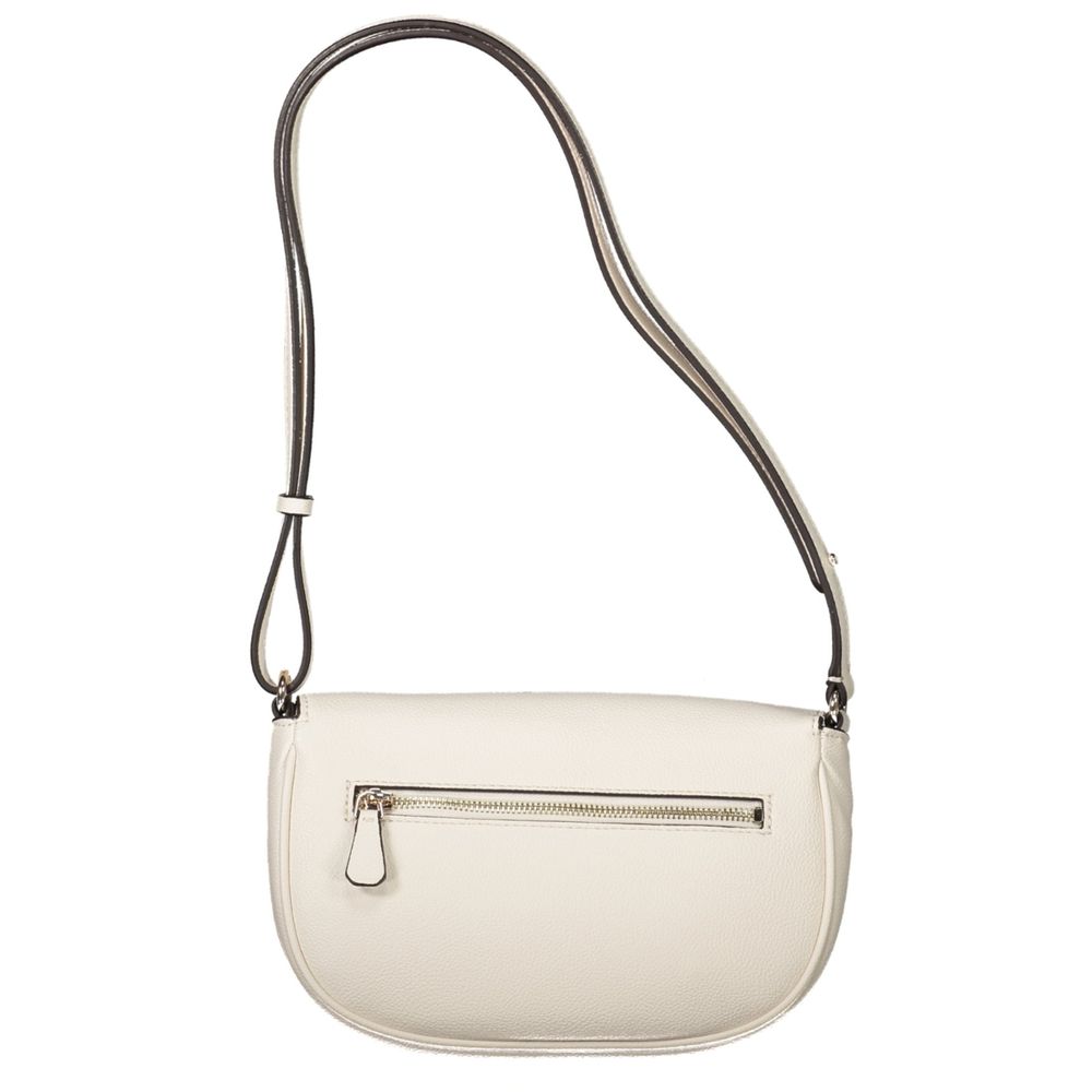 Guess Jeans Damen Handtasche aus Polyethylen, Weiß