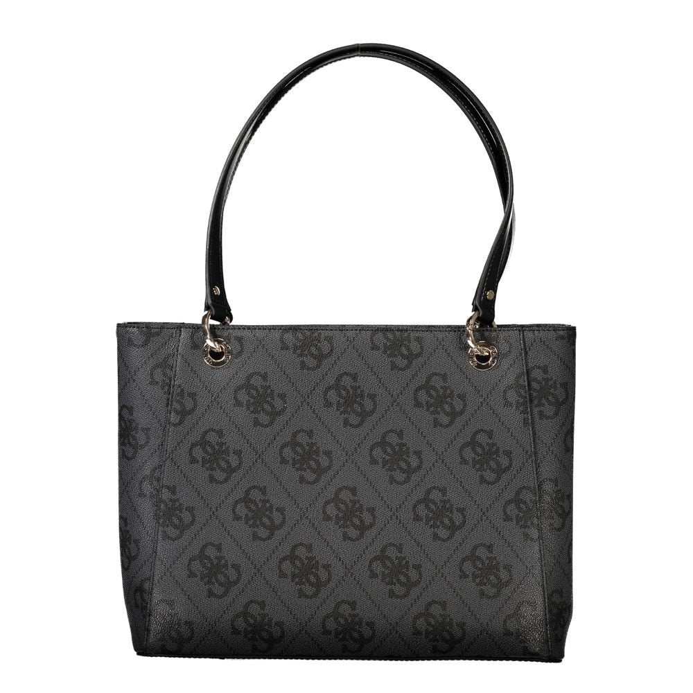 Guess Jeans Schwarze Polyethylen-Damenhandtasche