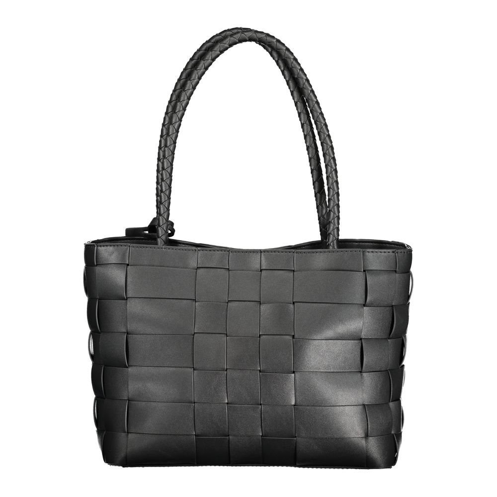 Guess Jeans Schwarze Polyethylen-Damenhandtasche