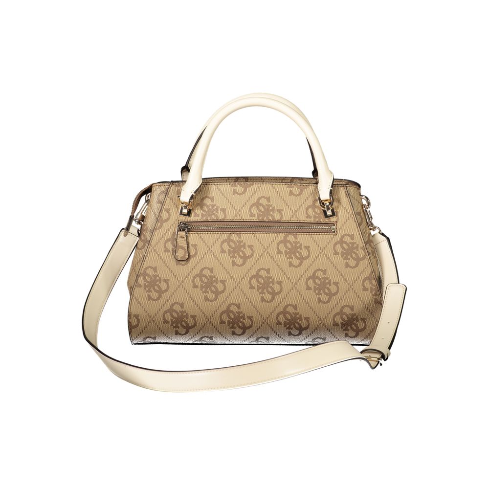 Guess Jeans Beige Polyethylen Damen Handtasche