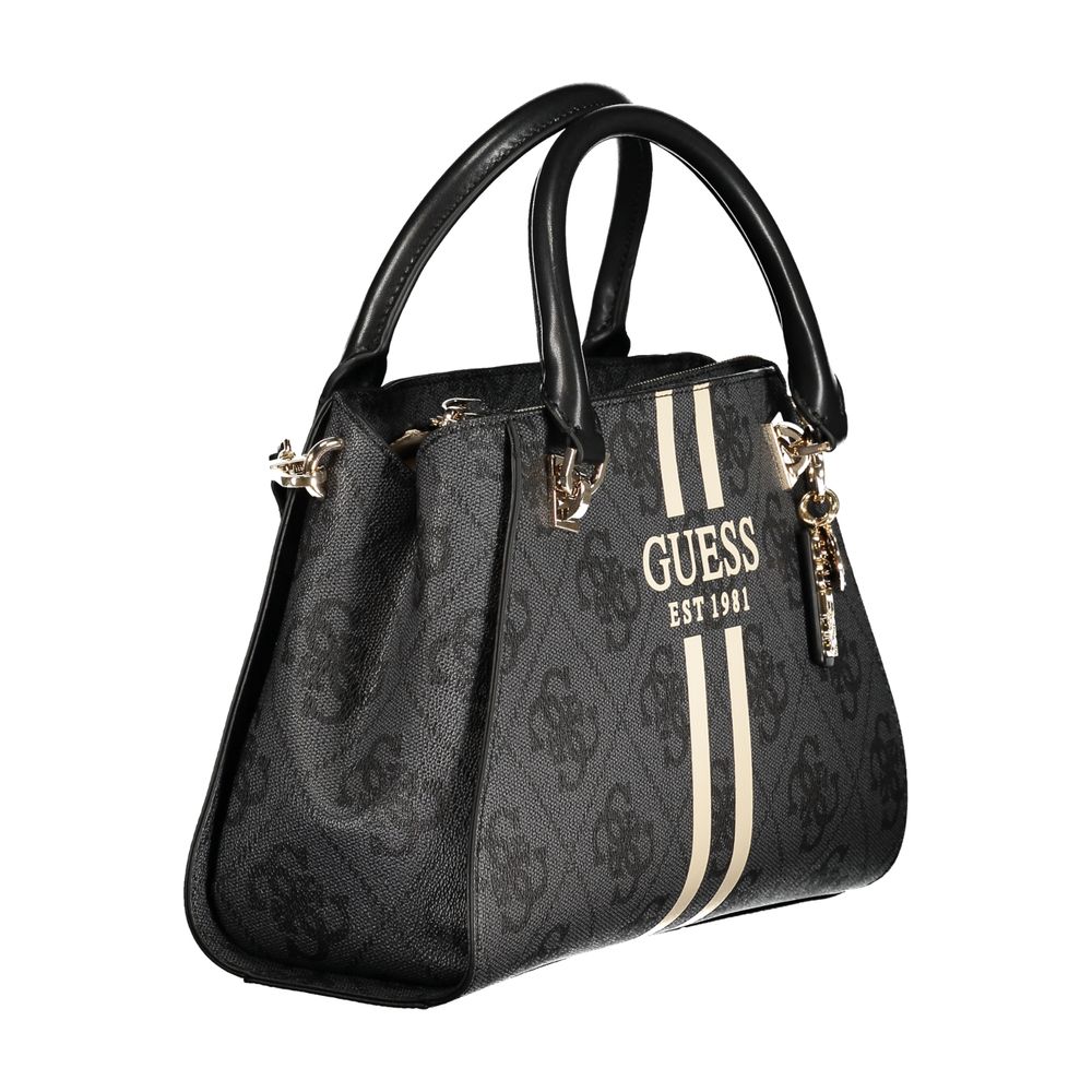 Guess Jeans Schwarze Polyethylen-Damenhandtasche