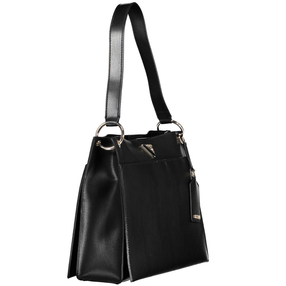 Guess Jeans – Schwarze Polyethylen-Handtasche
