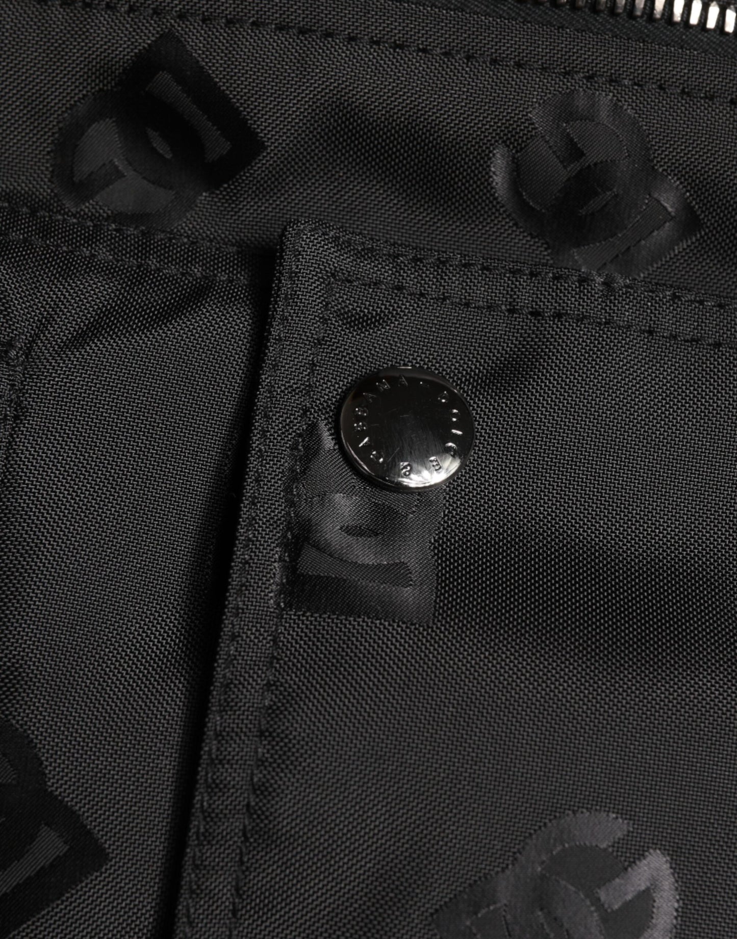 Dolce & Gabbana – Schwarze Cargo-Windbreaker-Logo-Mania-Jacke