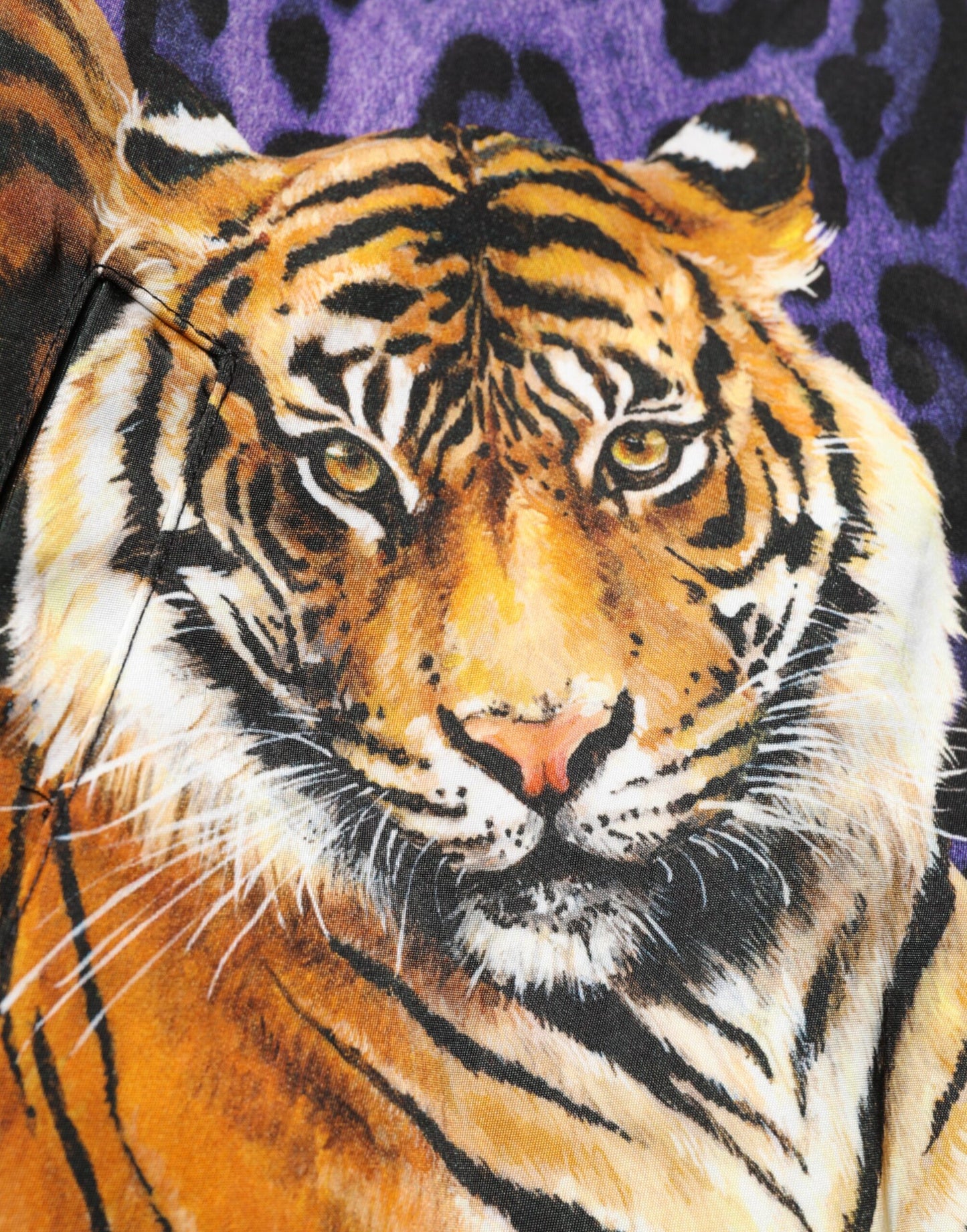 Dolce & Gabbana – Mehrfarbige Bomberjacke mit Tiger-Print für Herren