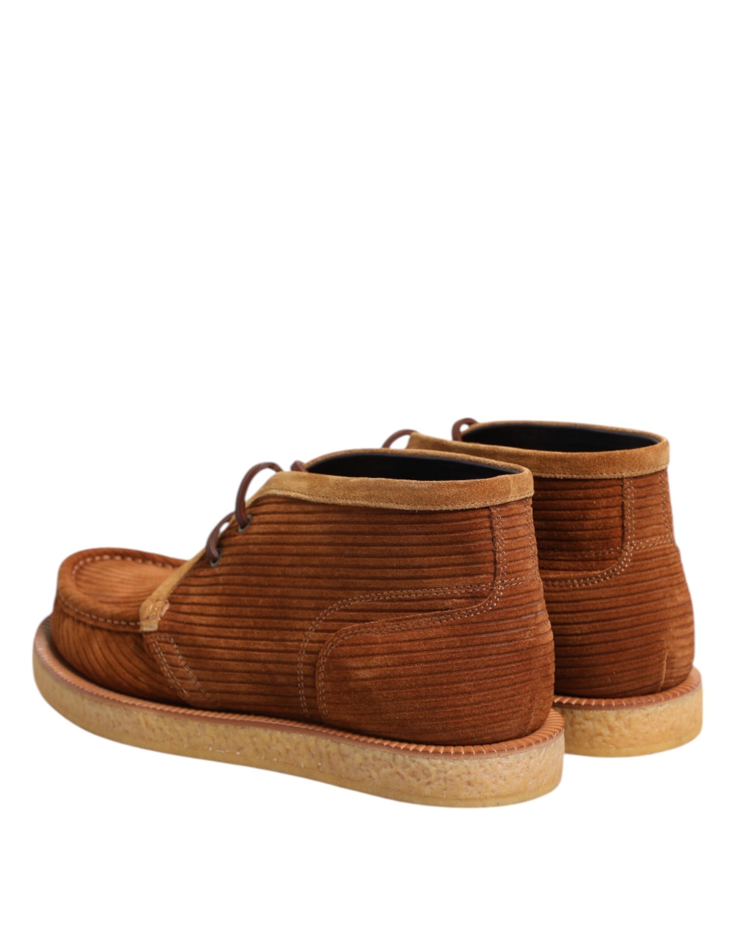 Dolce & Gabbana Braun Wildleder Nubuk Leder Desert Ankle Boots Schuhe