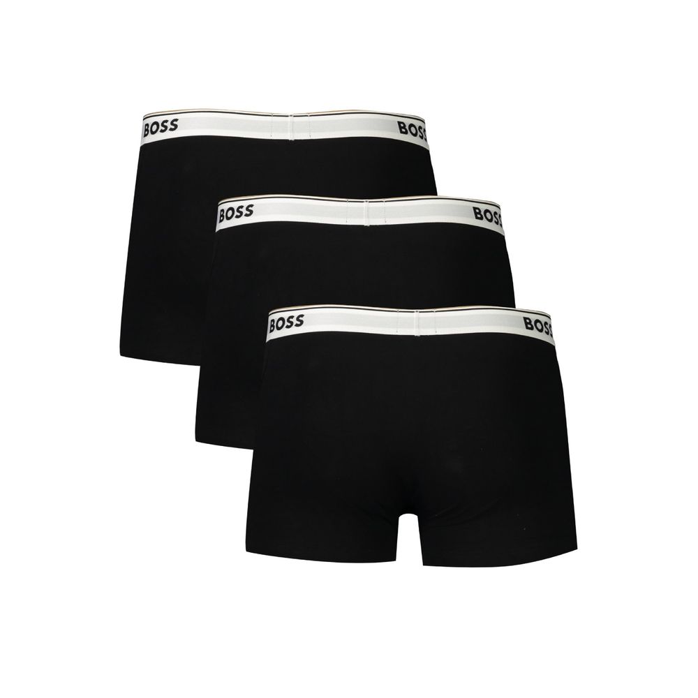 Hugo Boss Schwarze Herren-Boxershorts aus Baumwolle