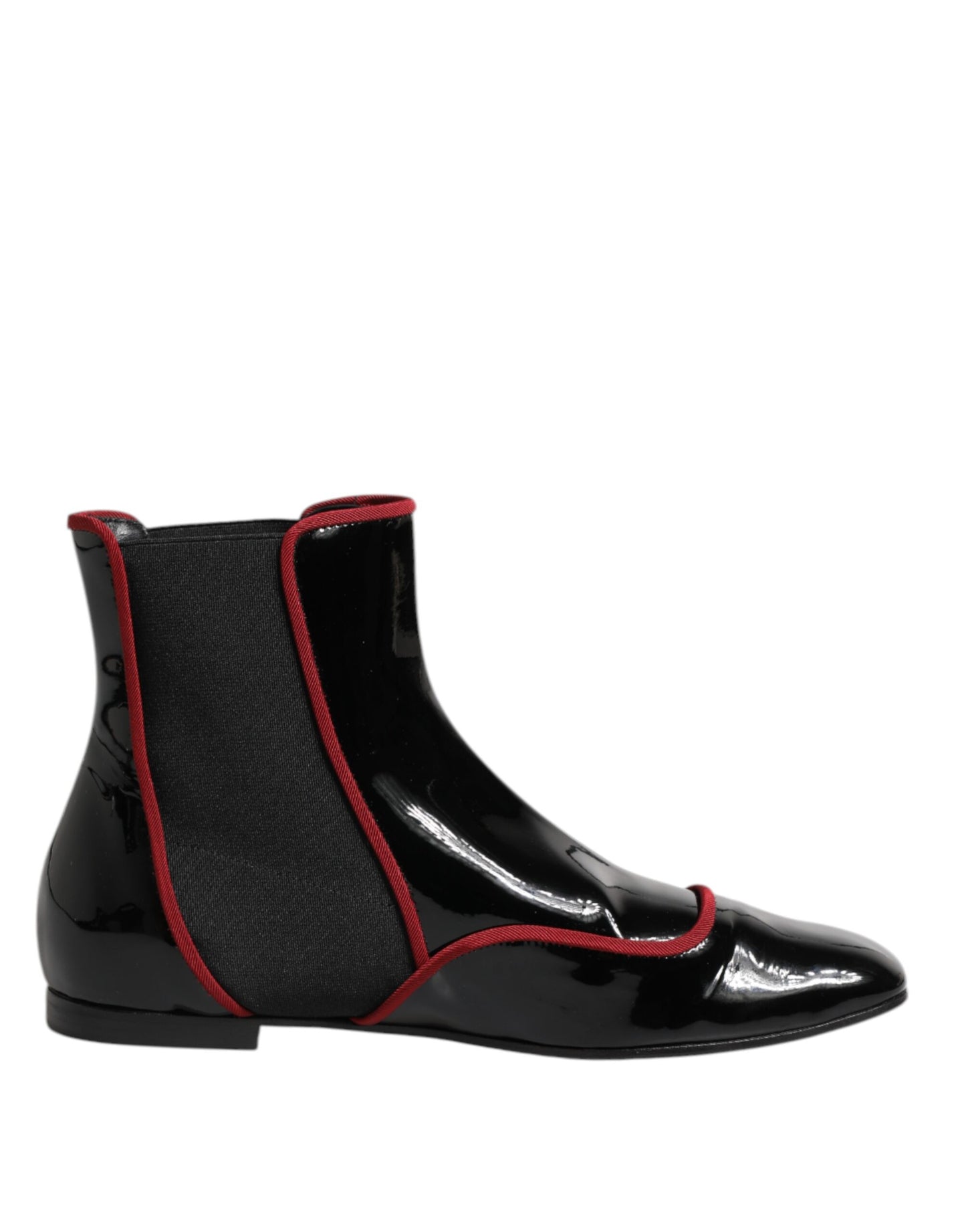 Dolce & Gabbana – Schwarze Jackie-Chelsea-Stiefel mit Knöpfen