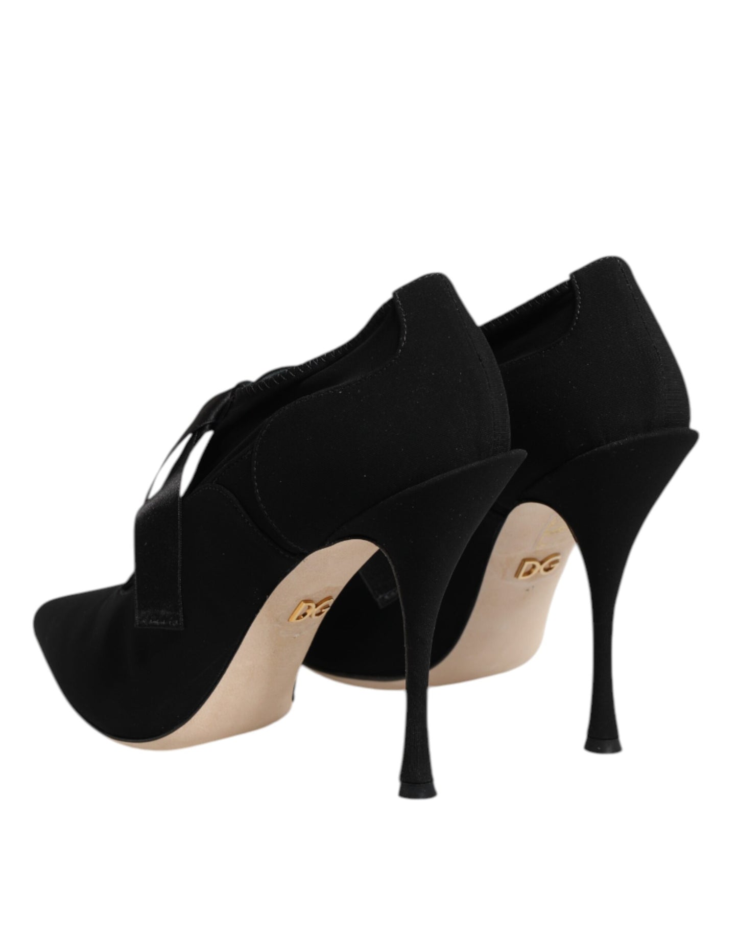 Dolce & Gabbana – Schwarze Pumps mit Schnürung und Stilettoabsatz