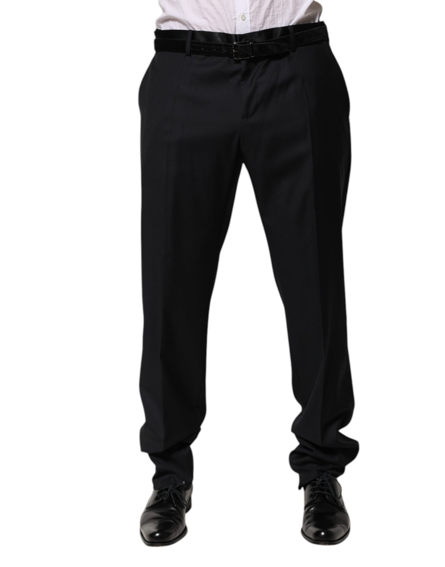 Dolce & Gabbana Schwarze Wollhose für Herren