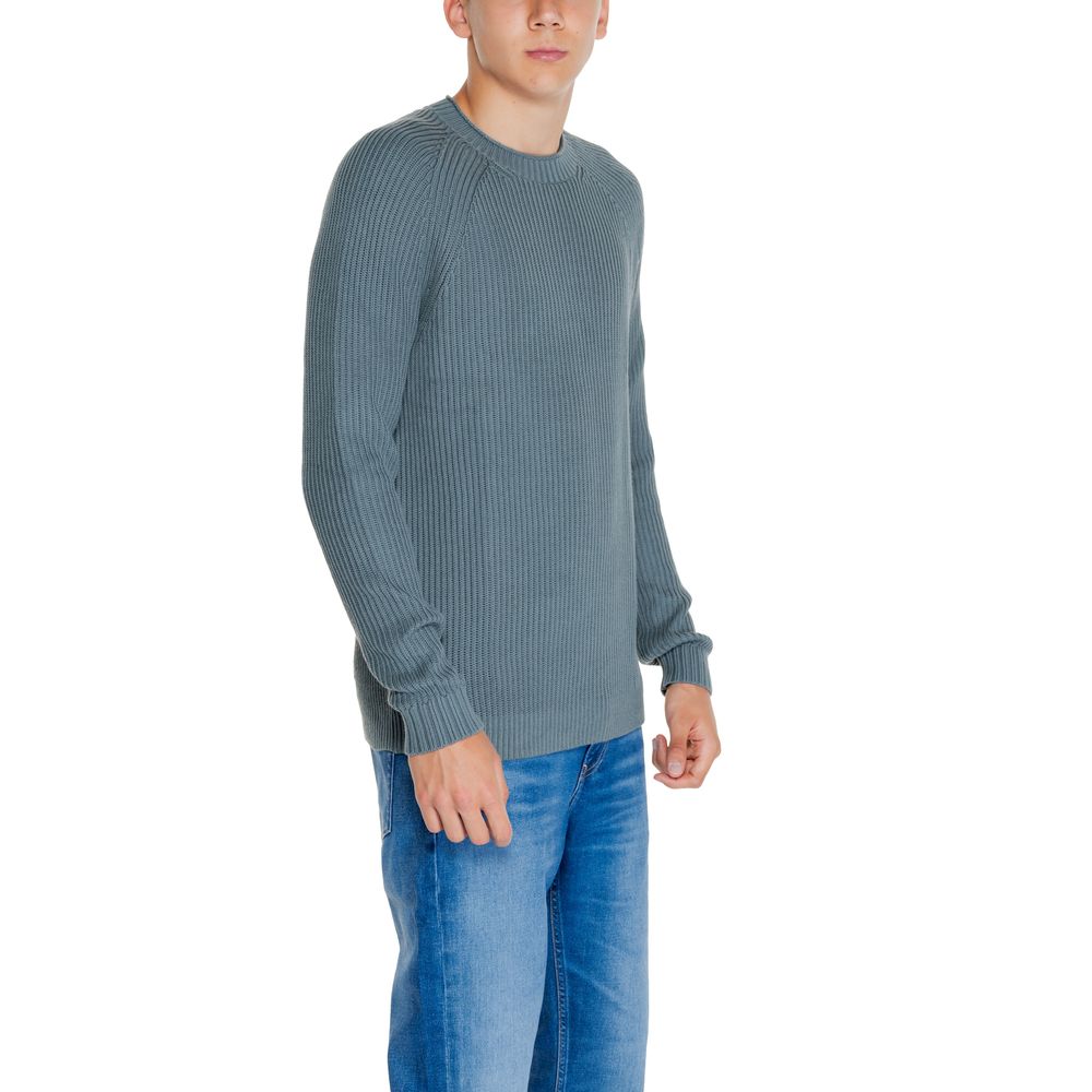 Calvin Klein Jeans, Grüner Pullover aus Bio-Baumwolle