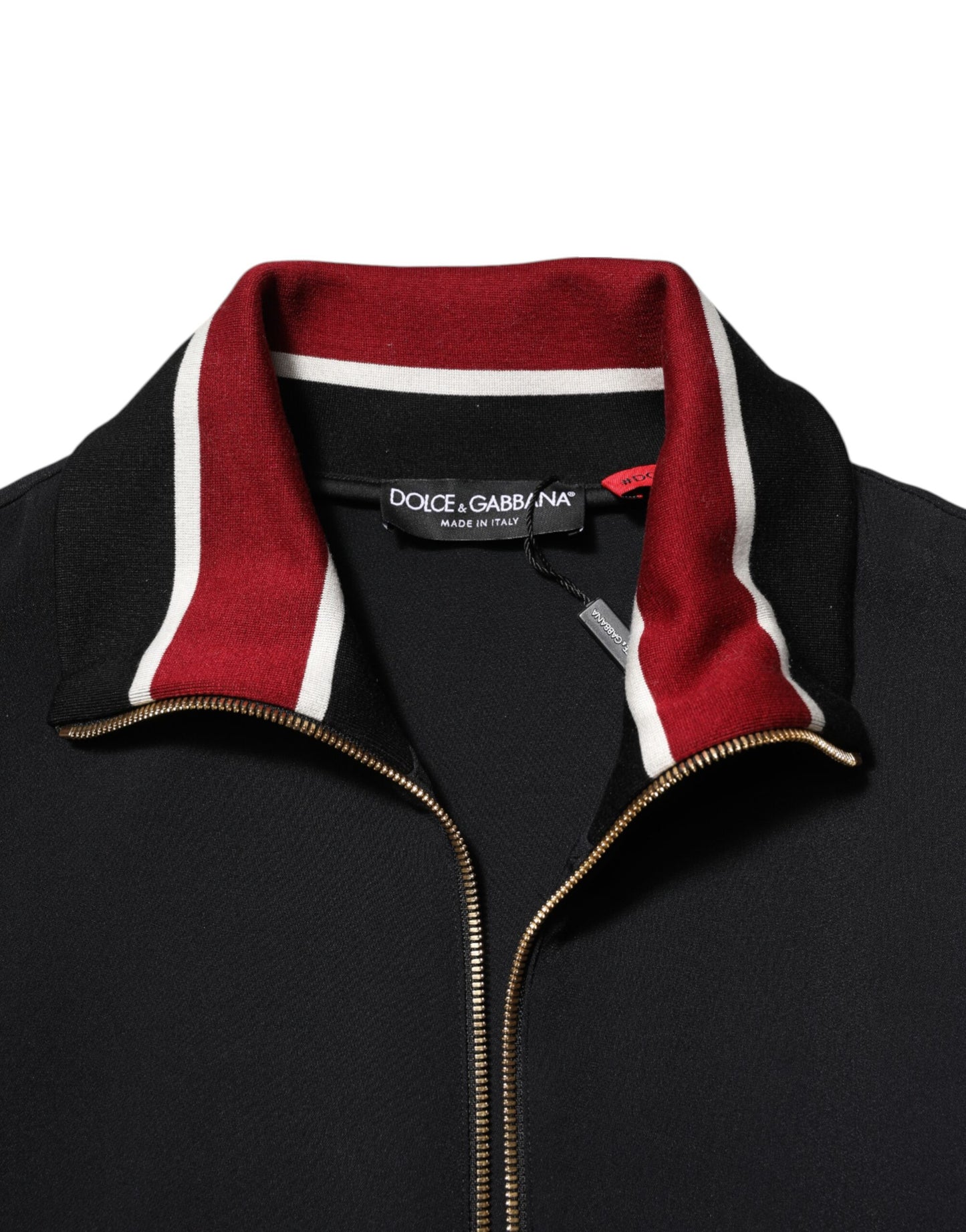 Dolce & Gabbana – Schwarzes DG King-Sweatshirt mit durchgehendem Reißverschluss