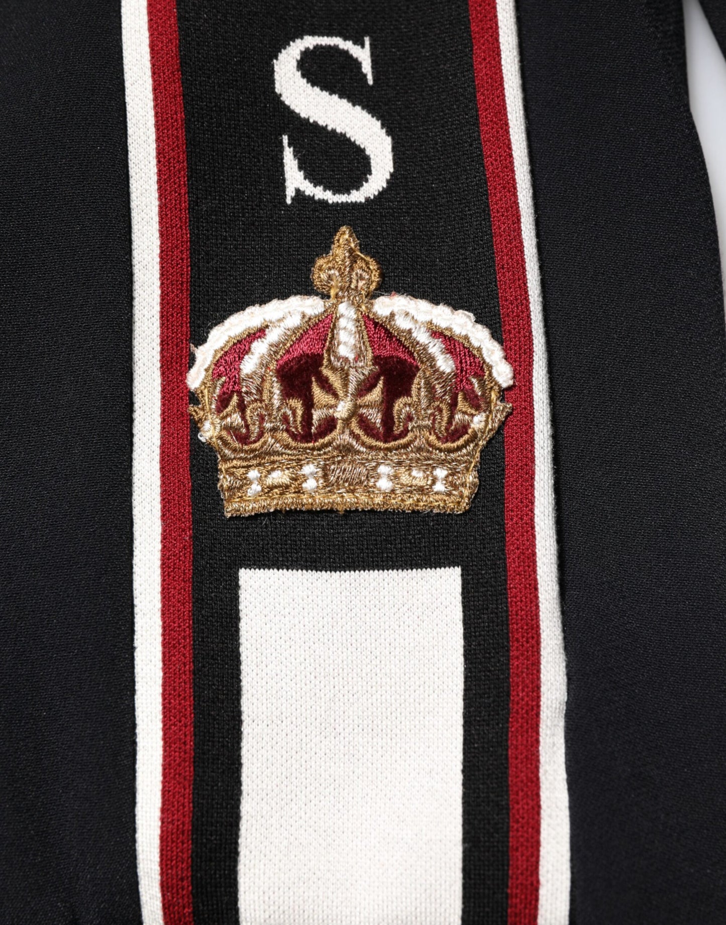 Dolce & Gabbana – Schwarzes DG King-Sweatshirt mit durchgehendem Reißverschluss