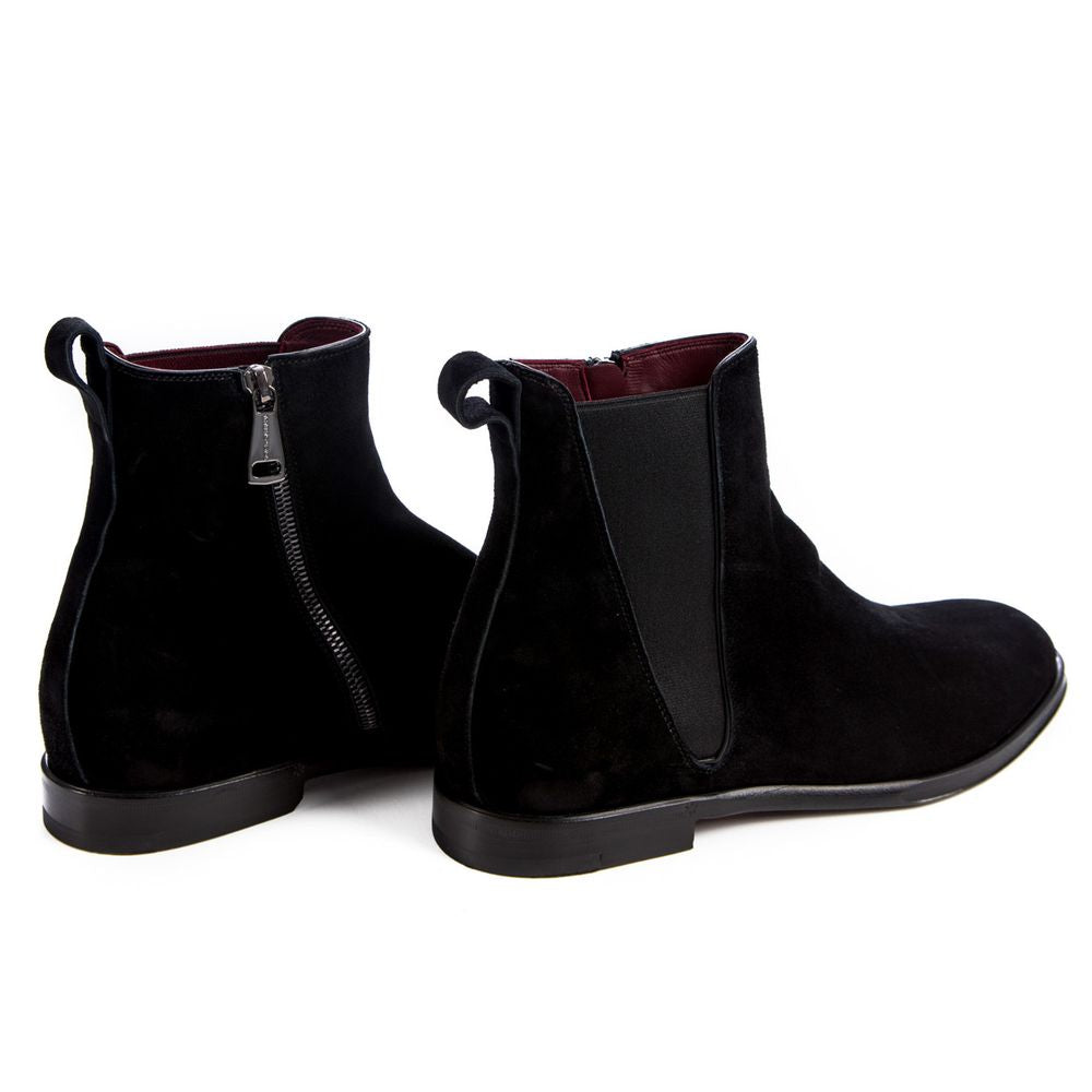 Dolce & Gabbana Schwarzer Kalbslederstiefel