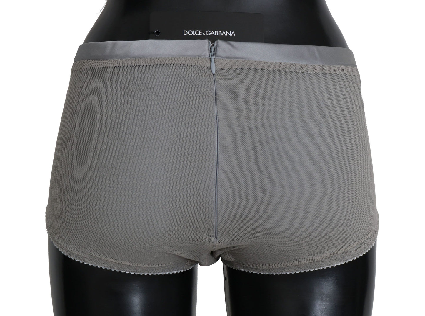 Dolce & Gabbana Unterwäsche Silber mit Netzseidenhöschen