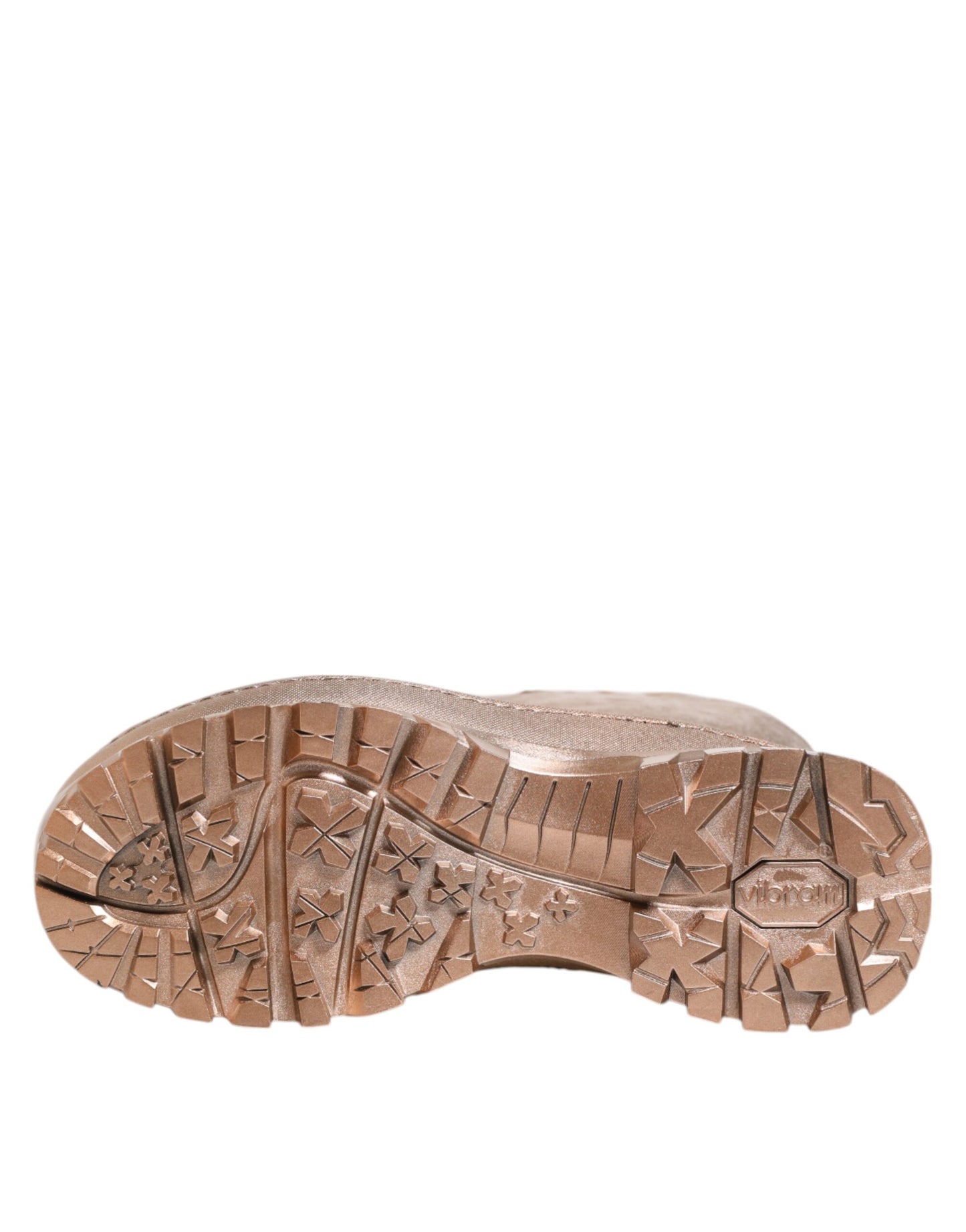 Dolce & Gabbana Roségold Gummistiefel zum Hineinschlüpfen