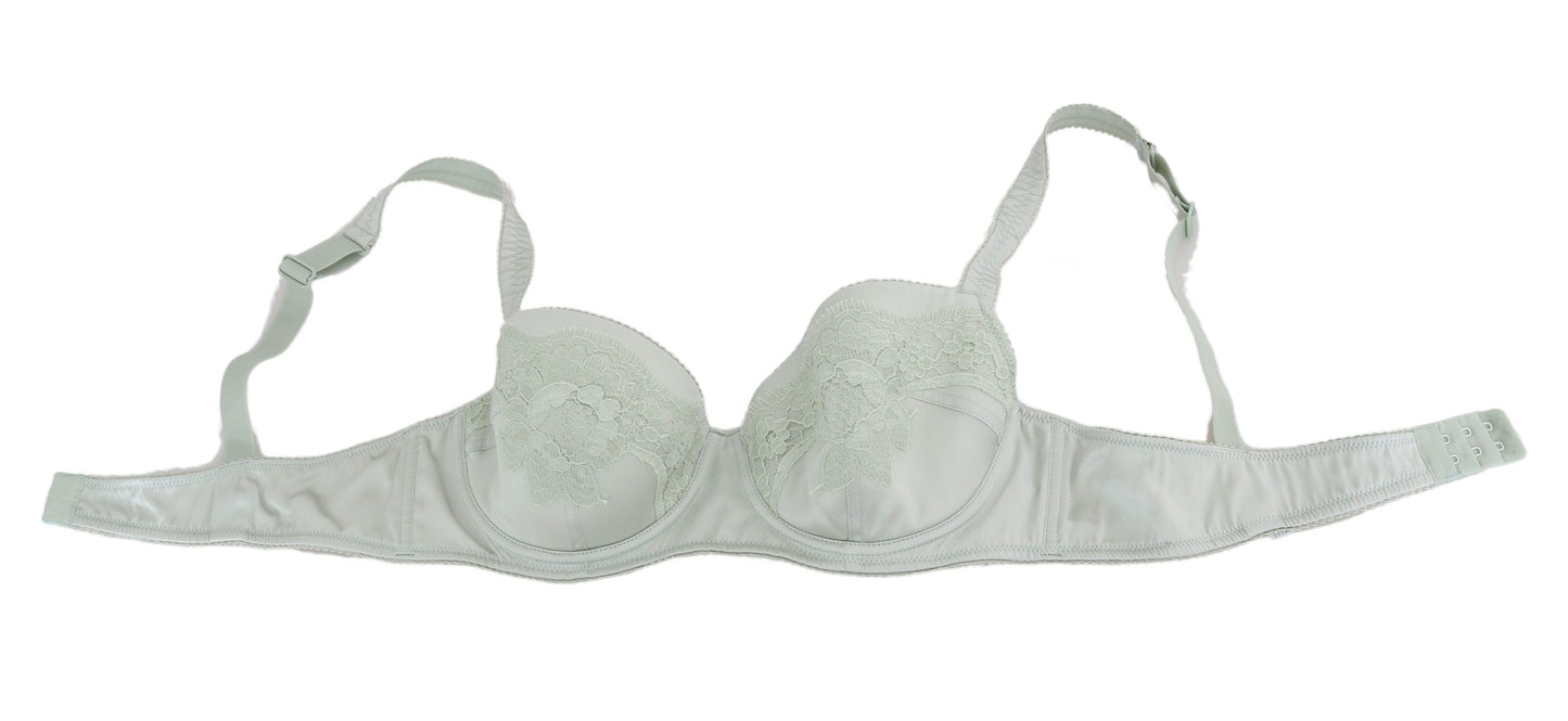 Dolce & Gabbana Grüner Balconcino-BH mit floraler Spitzenunterwäsche