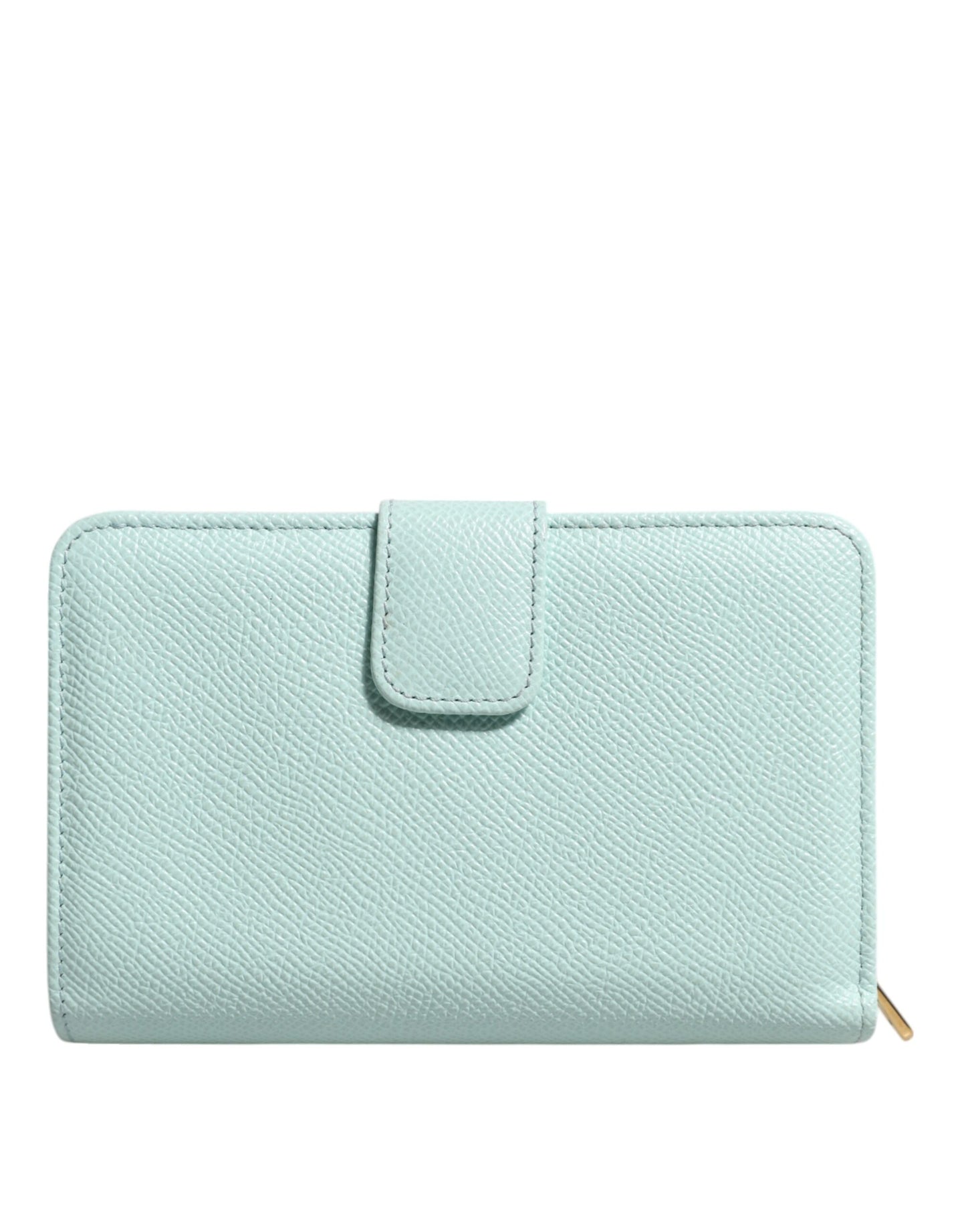 Dolce & Gabbana – Mintgrüne, zweifach faltbare Continental-Clutch aus Leder